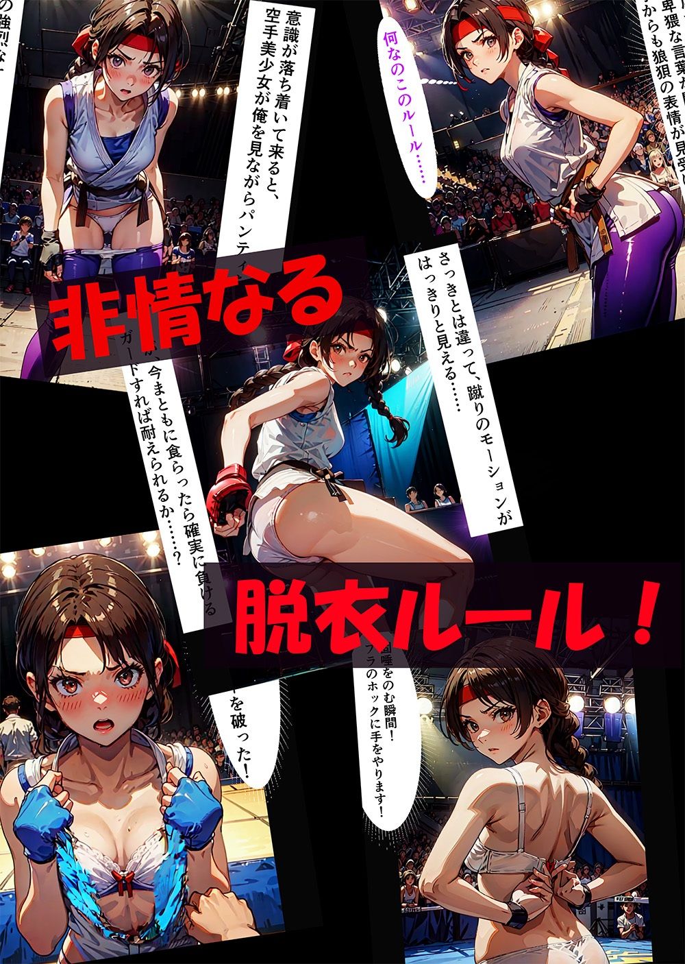 サンプル画像3:冷酷無比な脱衣ルール！女格闘家完全攻略！(自宅のカフカ) [d_552884]