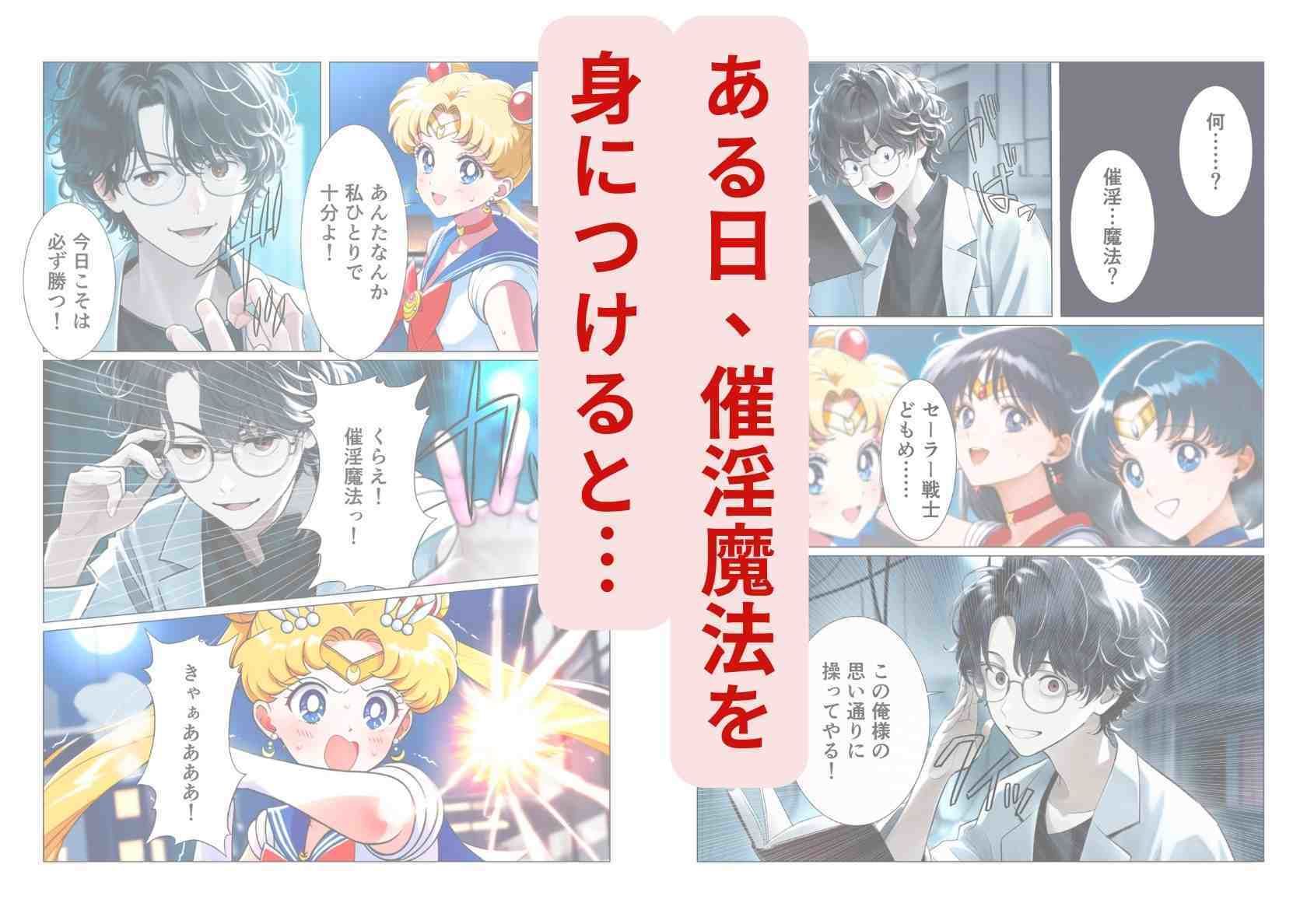 サンプル画像2:催淫魔法でセーラー戦士3人をアヘ堕ちさせる話(シコリの森) [d_553456]