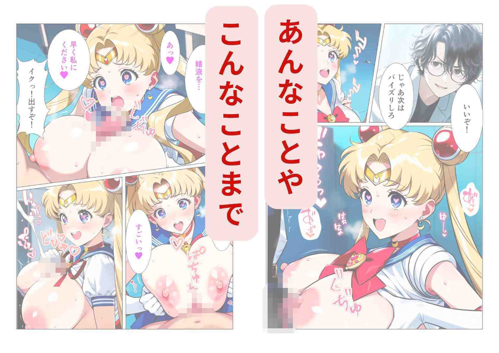 サンプル画像4:催淫魔法でセーラー戦士3人をアヘ堕ちさせる話(シコリの森) [d_553456]