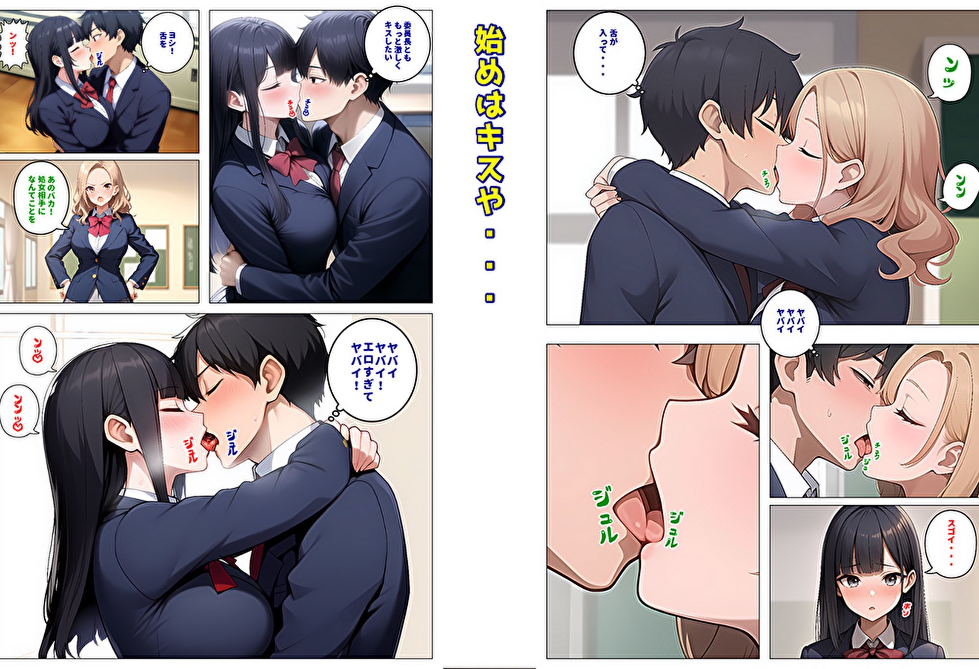 【メッチャエロい作品なので新作セールします】委員長とギャルがセックス勝負を始めたんだが俺が審判をする事になった話 画像4