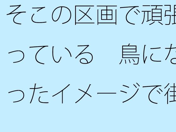 【無料】そこの区画で頑張っている  鳥になったイメージで街中を俯瞰  見えていないものを・・・