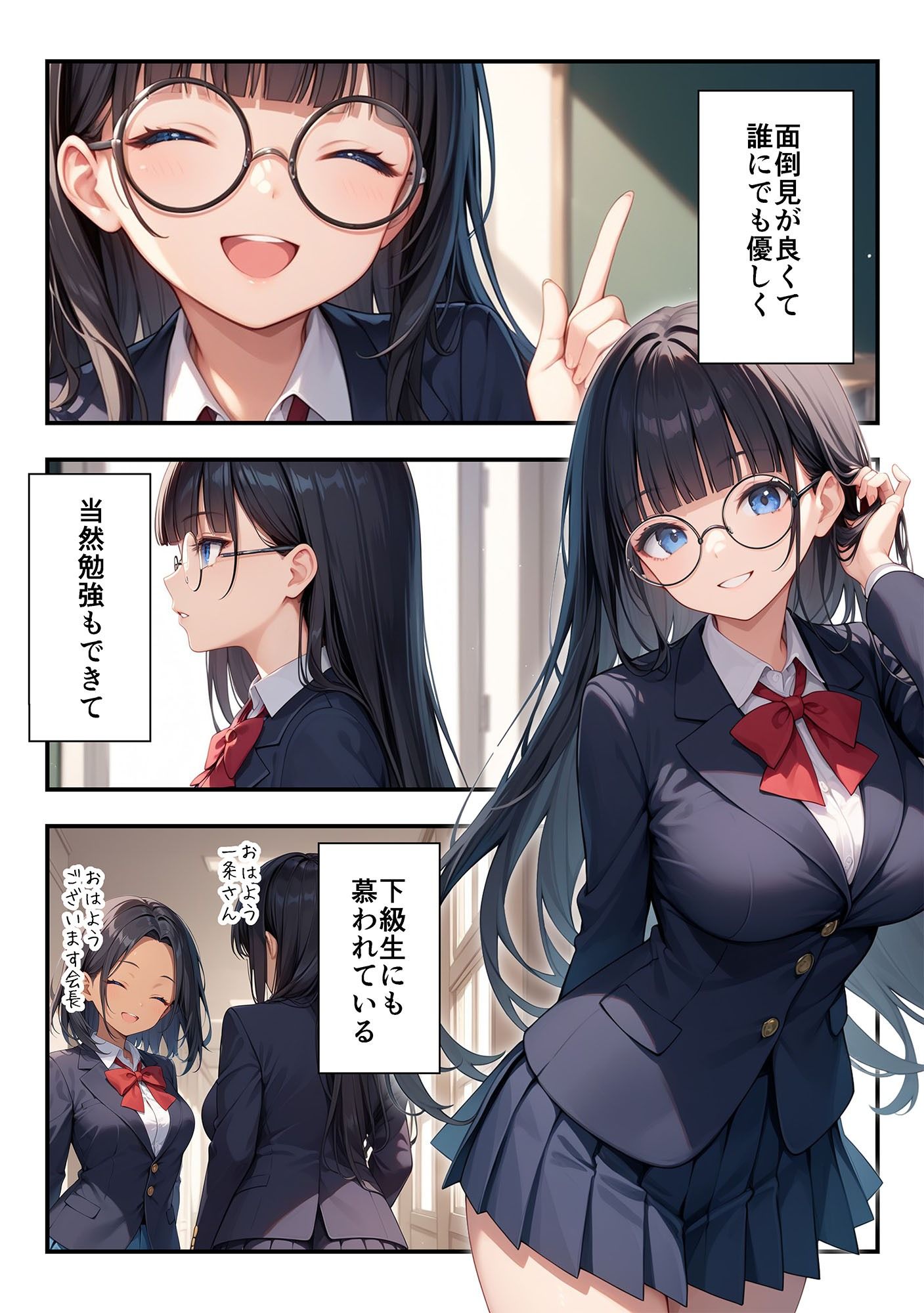 サンプル画像3:いつもうるさい生徒会長を僕専用の肉便器にするお話(ココナッツパンチ) [d_554399]