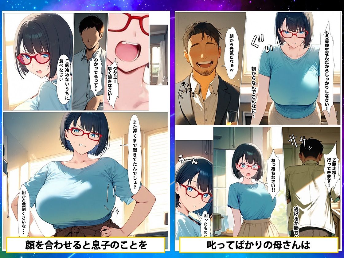 サンプル画像2:性欲激強ママがデカマラ息子と中出しSEXするのは時間の問題(セイヘキ爆NEW出版) [d_554901]