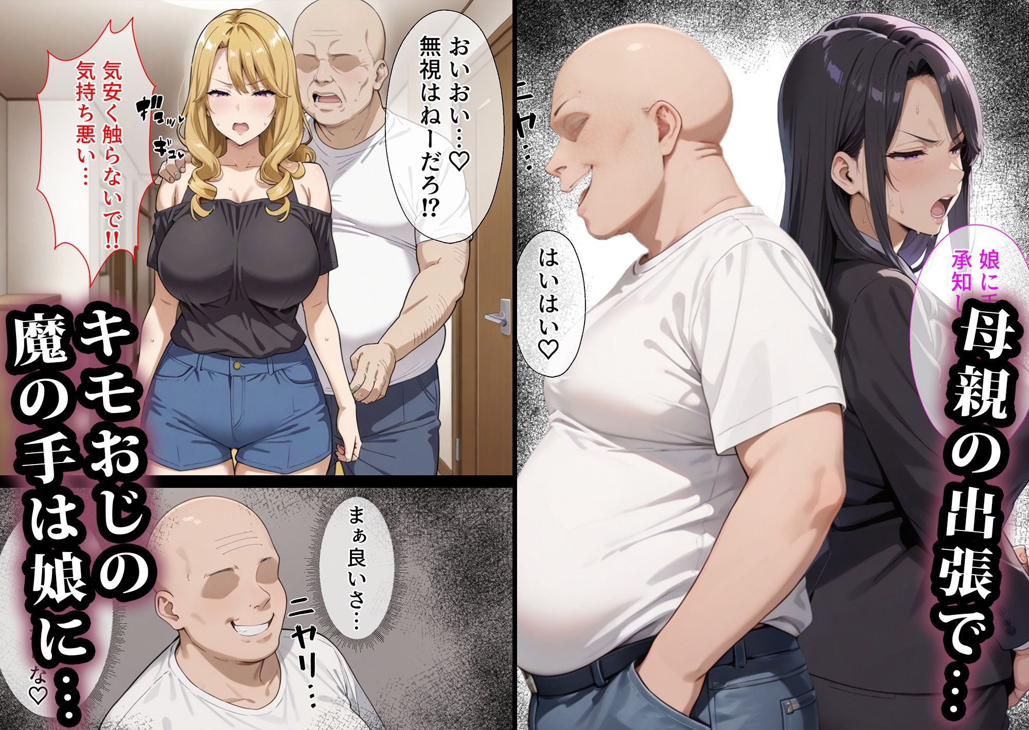 サンプル画像6:キモおじに寝取られた母娘〜高飛車親子編(エロエロ天国) [d_555016]