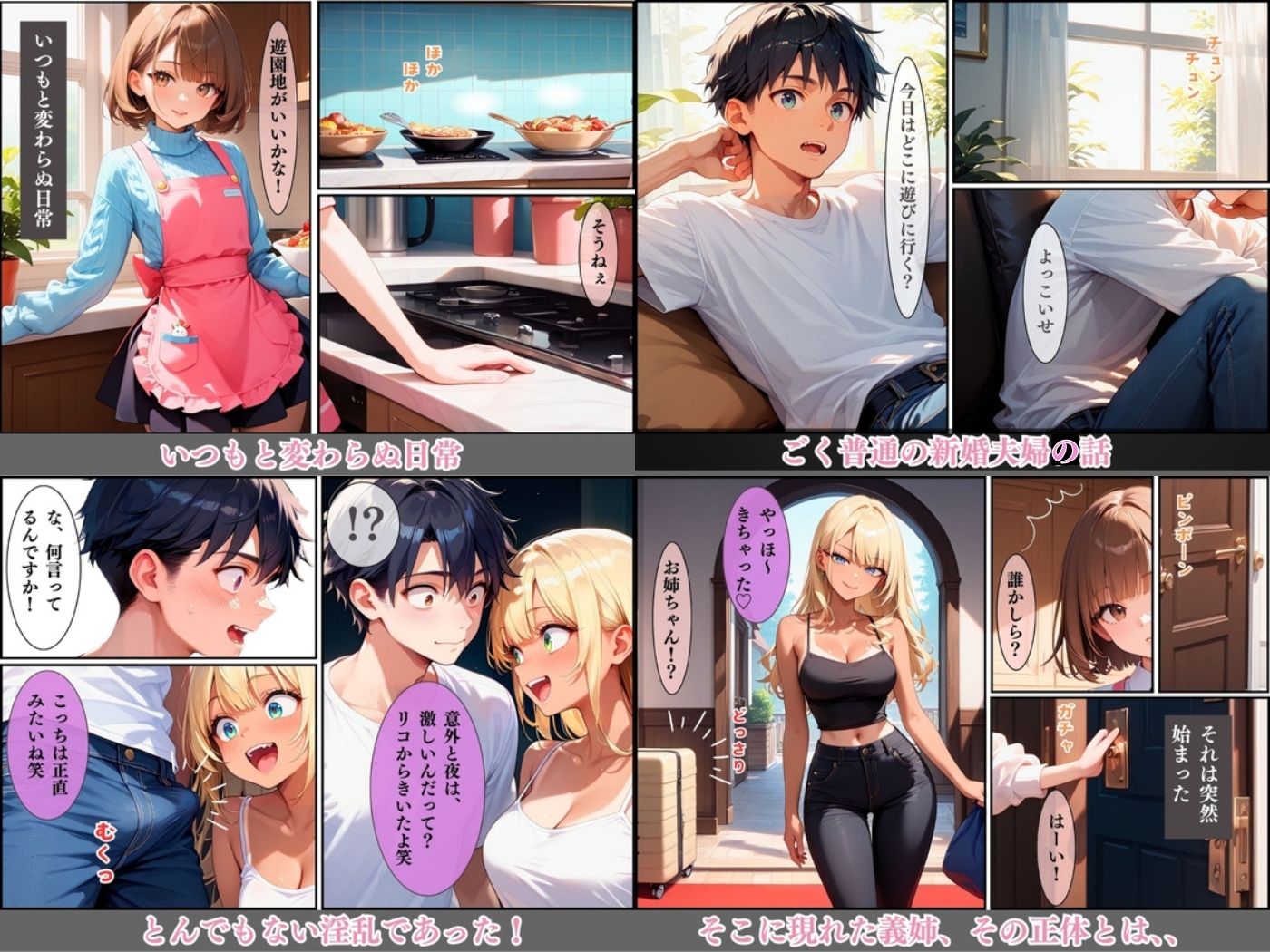 サンプル画像1:【総集編】突然現れた淫乱義姉に淫乱られまくった話(ワーテルLab) [d_555580]