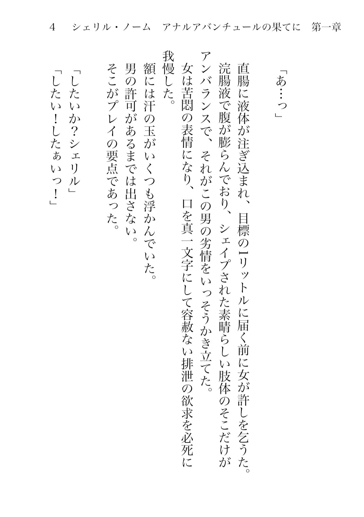 サンプル画像2:シェリル・ノーム  アナルアバンチュールの果て  第一章(きゅうり夫人) [d_555686]