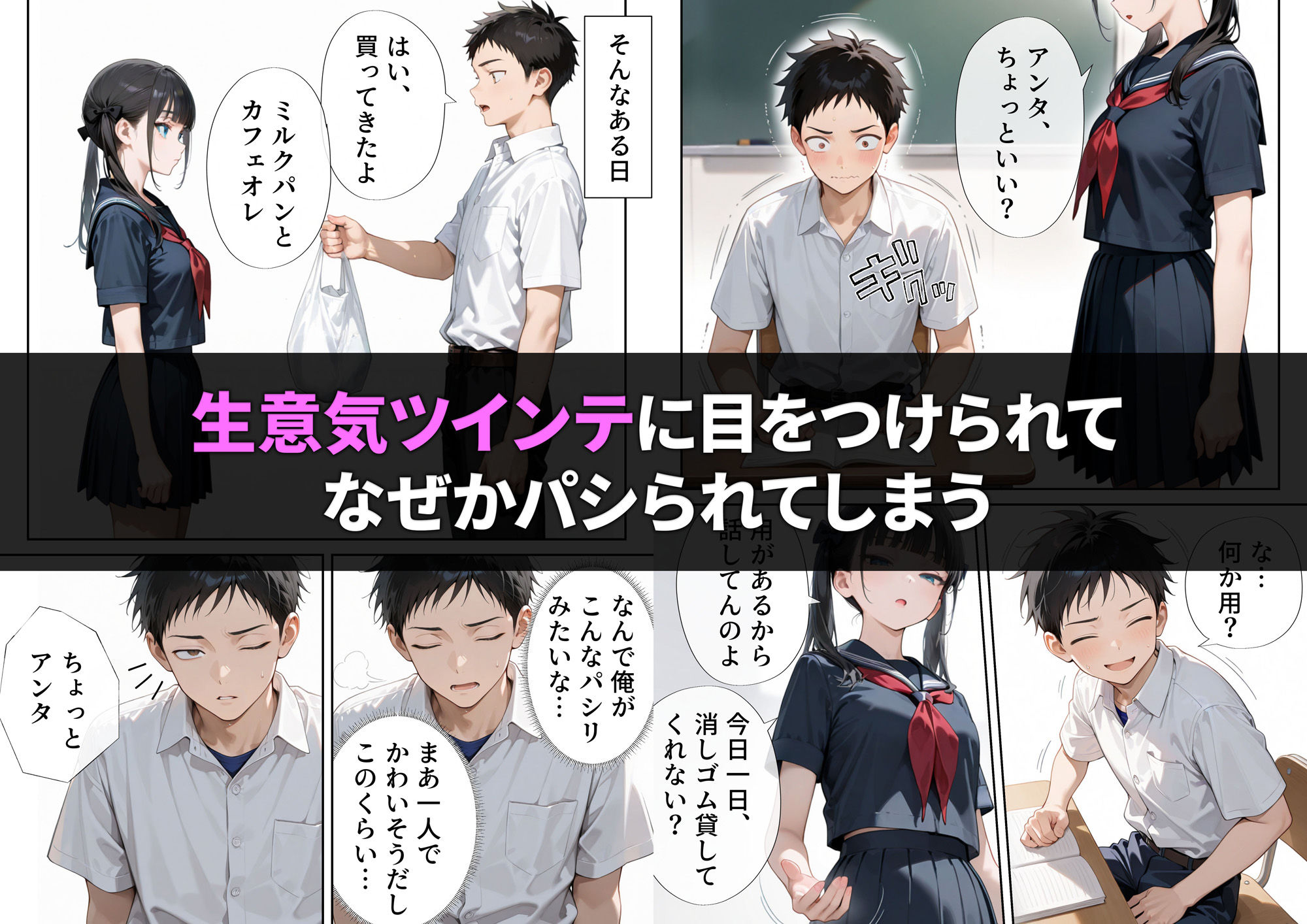 サンプル画像2:生意気ツインテを催◯アプリで性奴◯にしようとしたら(ニーハイ堂) [d_555951]