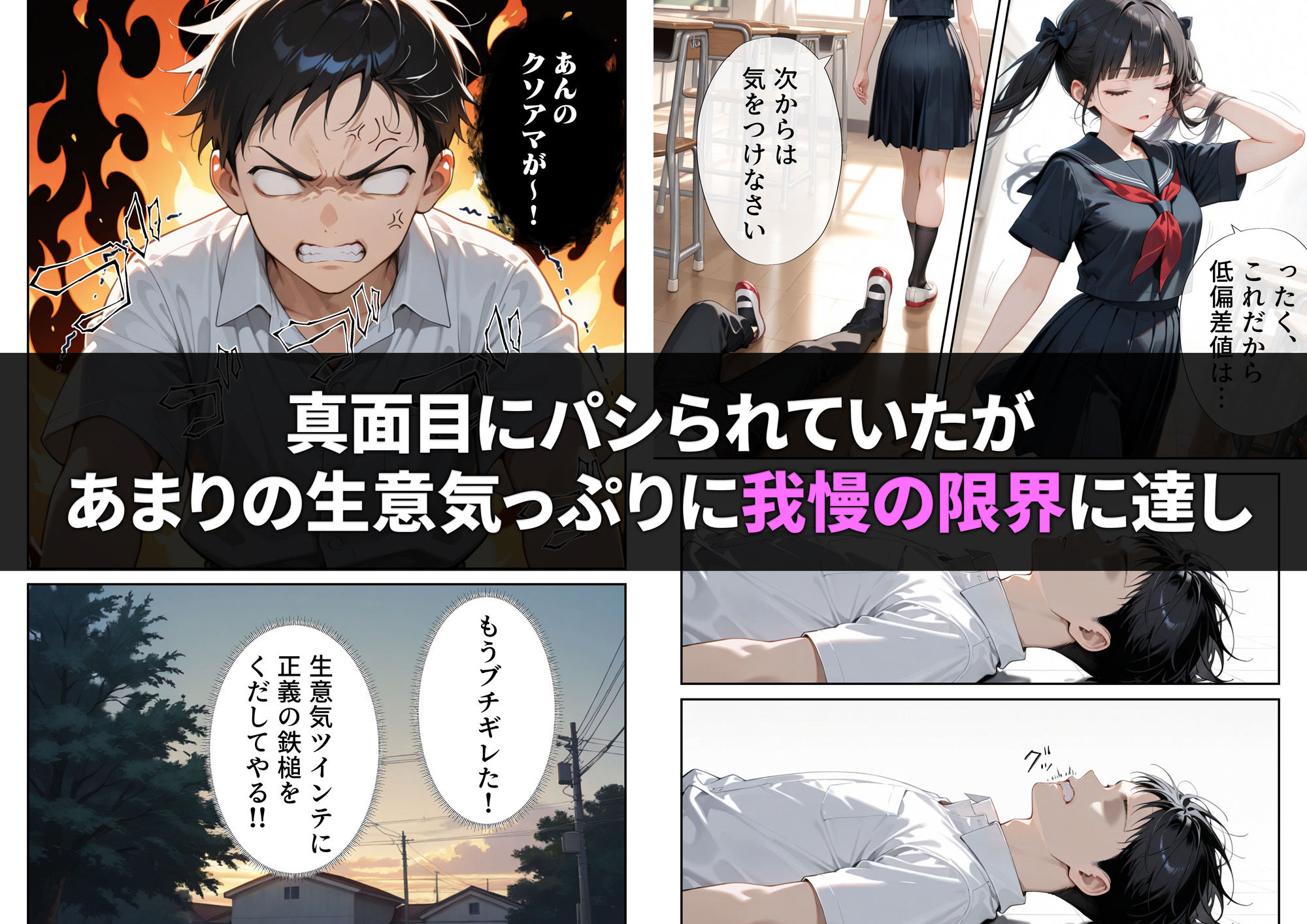 サンプル画像3:生意気ツインテを催◯アプリで性奴◯にしようとしたら(ニーハイ堂) [d_555951]