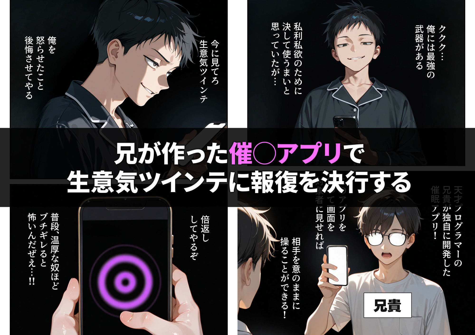 サンプル画像4:生意気ツインテを催◯アプリで性奴◯にしようとしたら(ニーハイ堂) [d_555951]