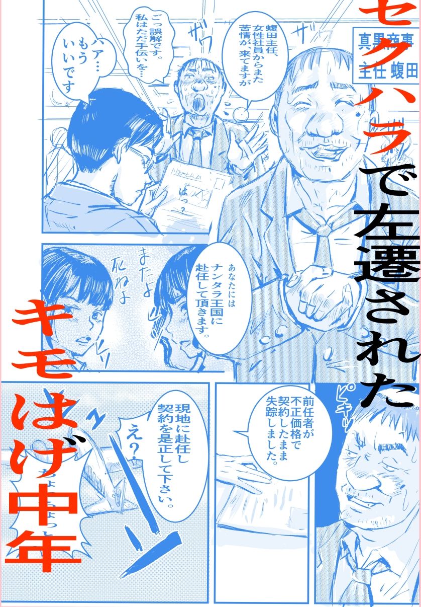 サンプル画像2:性接待のある国で暴走するキモはげ中年(200P書いたらちゃんと考える) [d_556224]