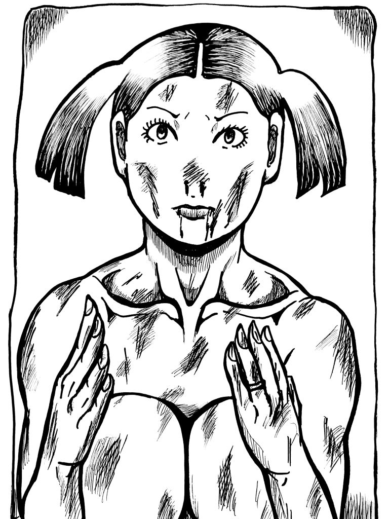 サンプル画像1:ラストバトル  身を挺して家族を逃したママ(N-zumi-ha) [d_556284]