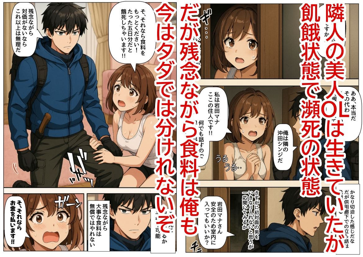 サンプル画像4:モンスターだらけの崩壊世界になったけど、俺だけ【チート付与能力】で自由気ままにサバイバルしていく《第1話》(『妹＆幼馴染』大好き商店（byハマダ殿下）) [d_557160]