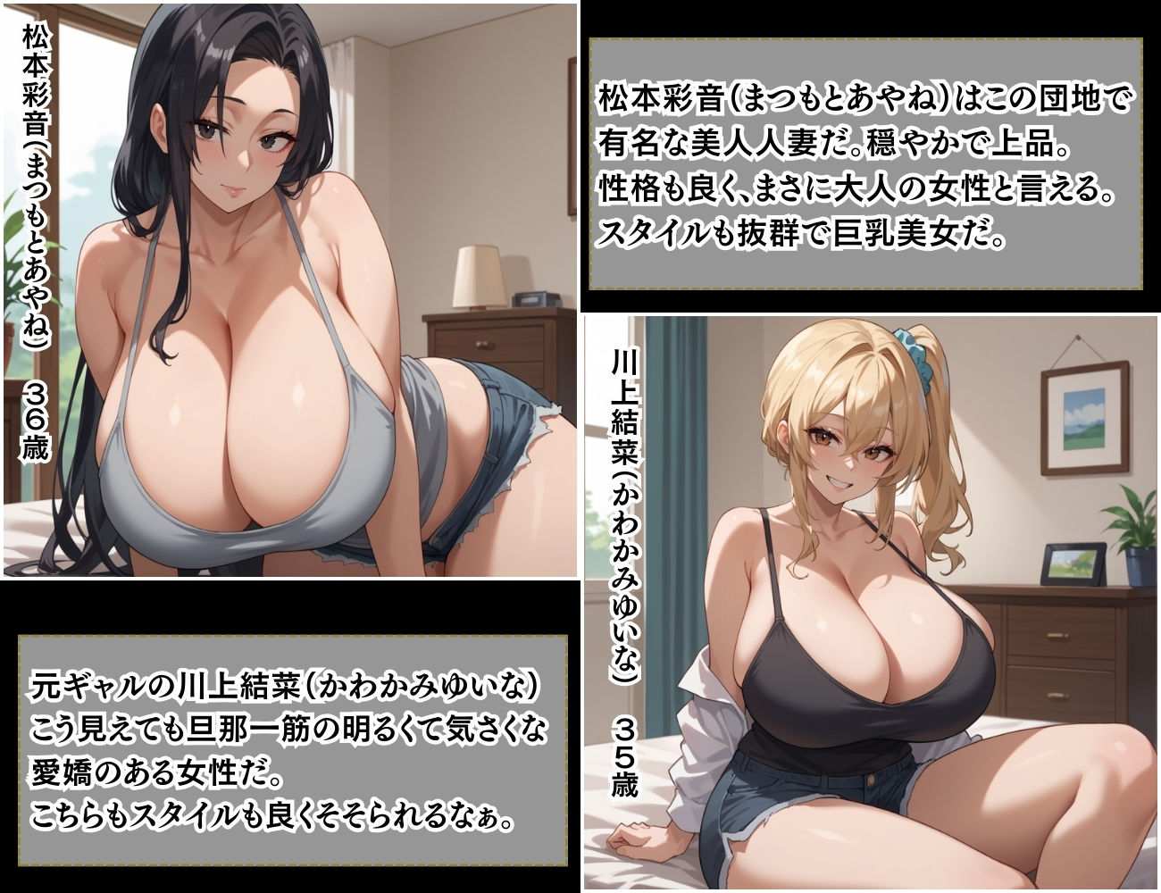 サンプル画像2:催●支配  団地妻  隣人が両方とも美人人妻だったので催●お香で発情させて寝取った話(くりきんとん) [d_557260]