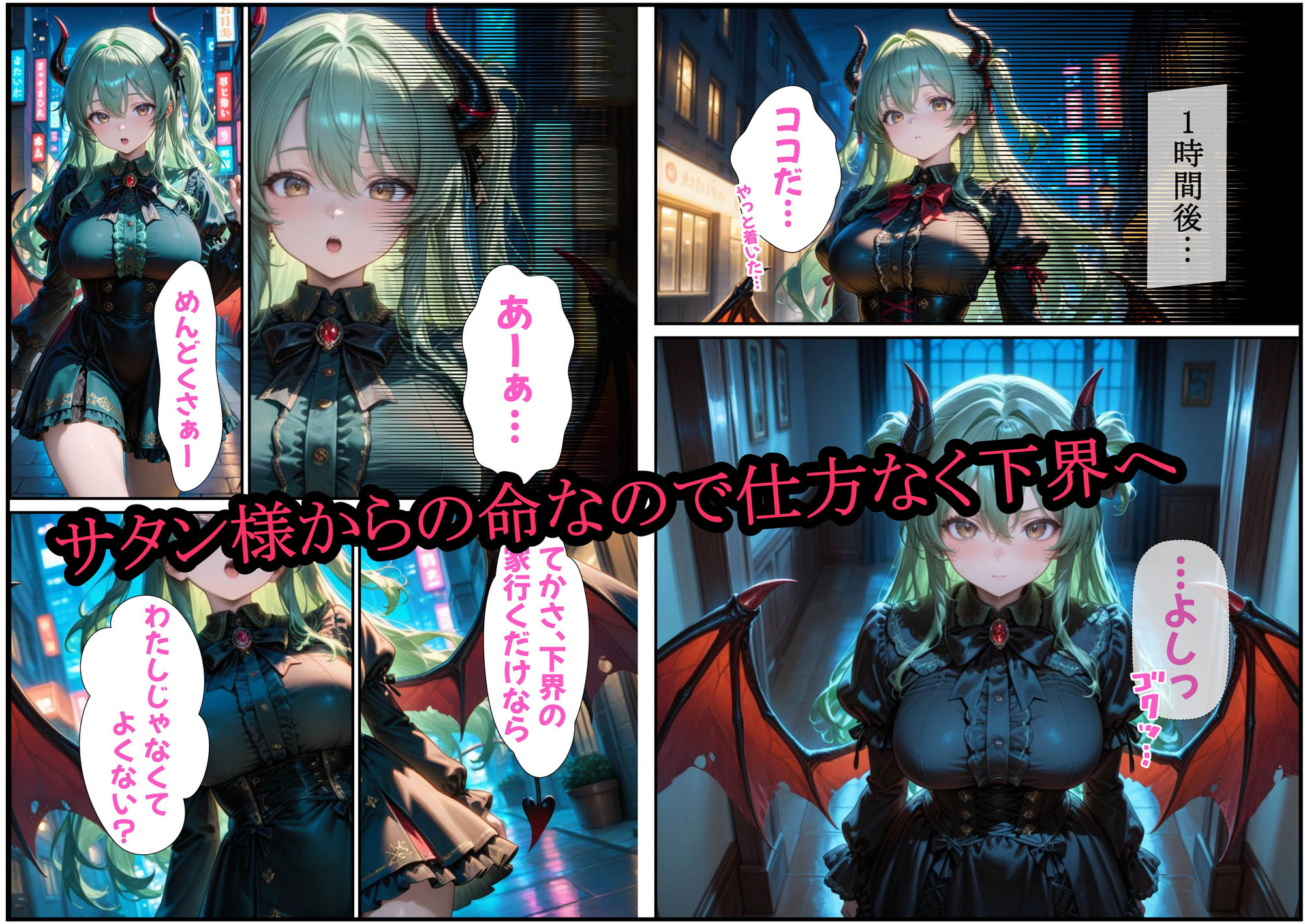 サンプル画像2:小生意気なサキュバスを騙し討ち種付け教育した件(AiGent009) [d_557339]