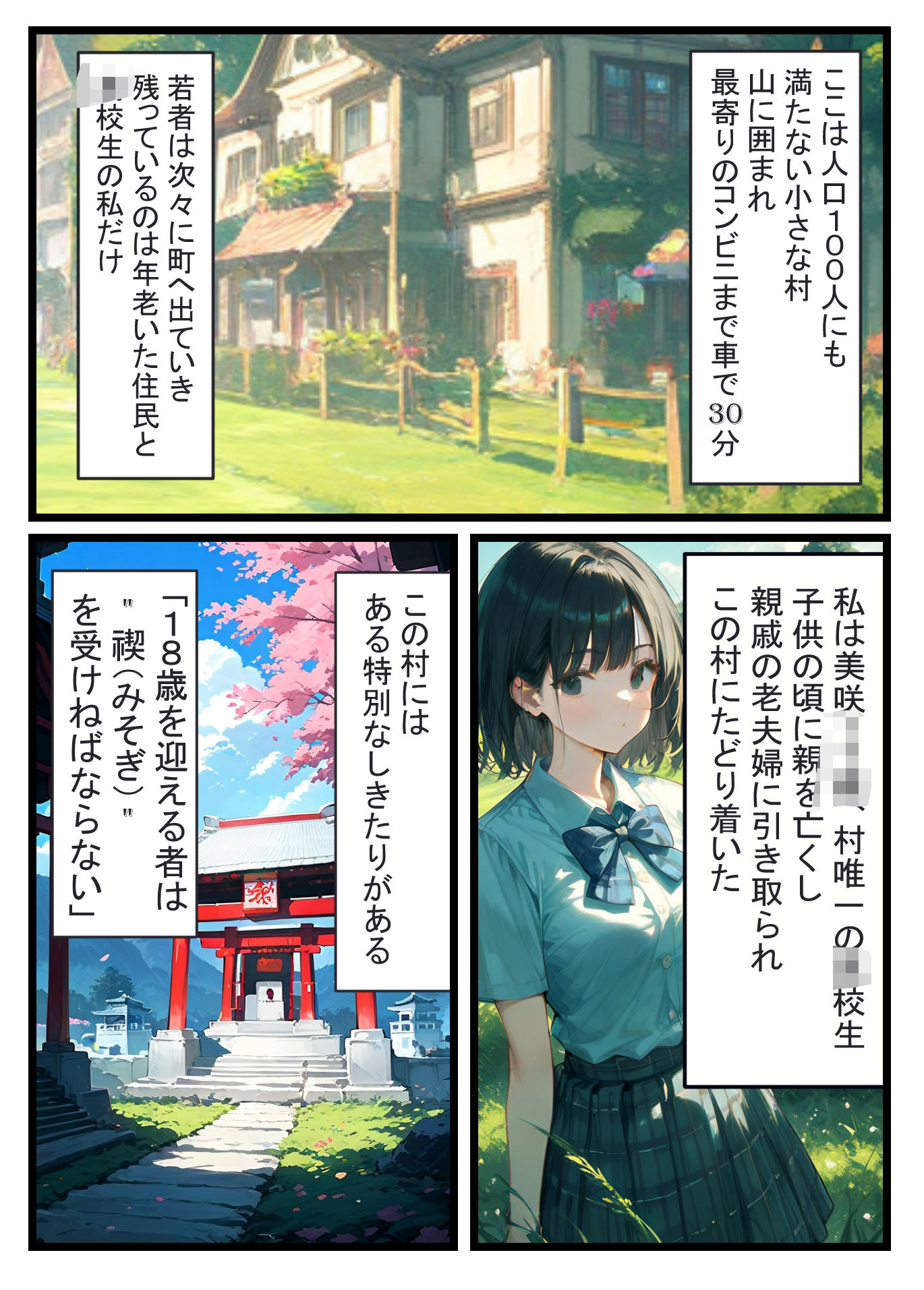 サンプル画像1:白濁の禊(AIおぱいん屋) [d_557348]