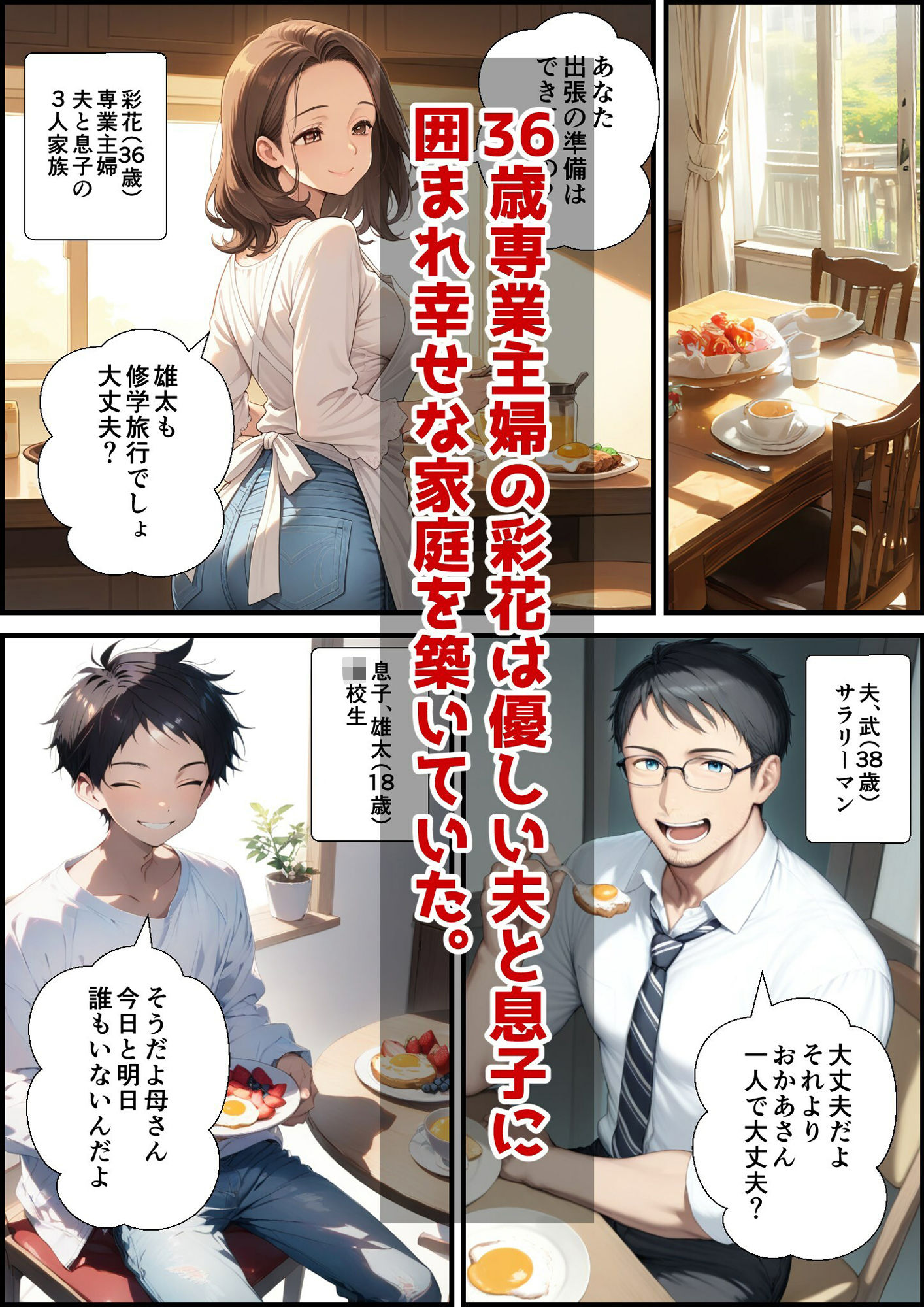 サンプル画像1:アラフォー奥さん、はじめての不倫(鮫島猛) [d_557717]