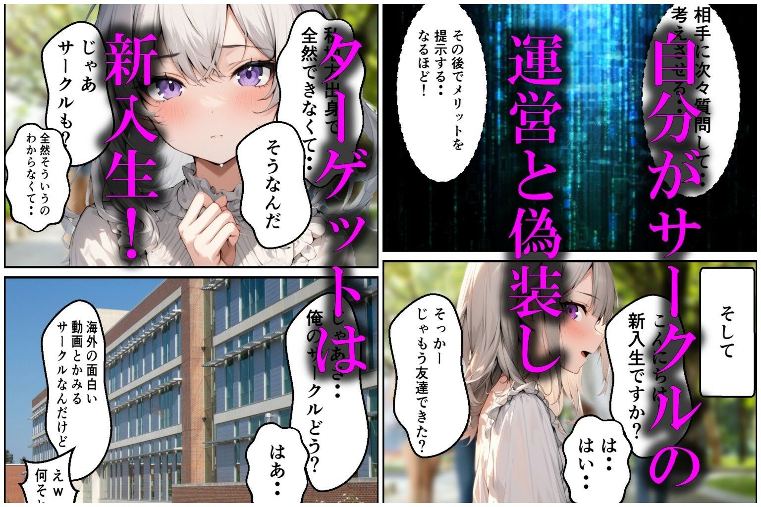 サンプル画像3:囚われた美少女たち  新入生ハーレム！！(Pretty Sushi Girls) [d_558047]