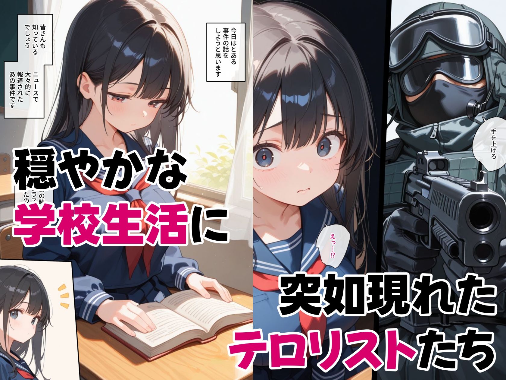 サンプル画像1:学校を占拠したテロリストがド変態だったら(砂糖愛好会) [d_558653]