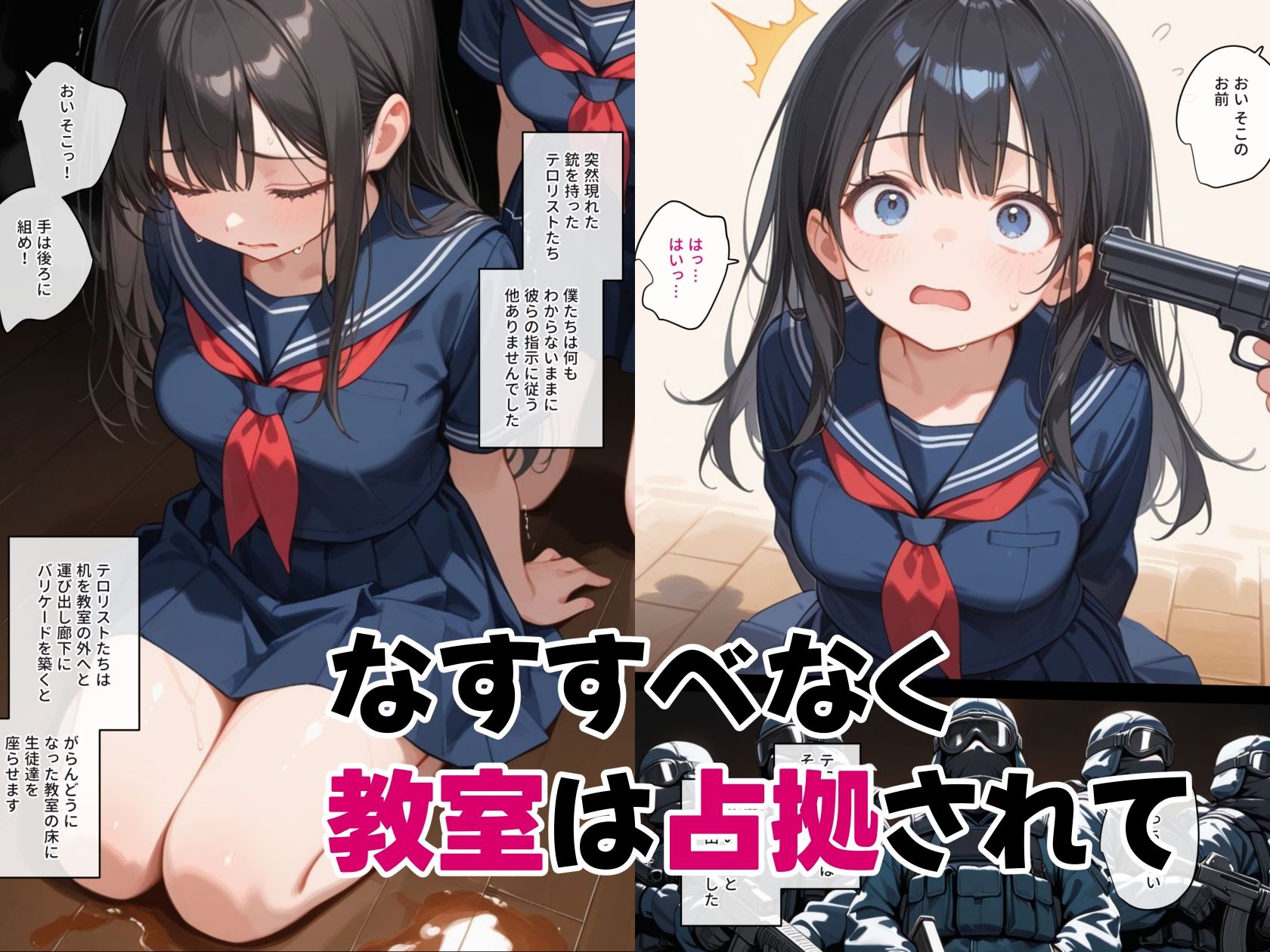 サンプル画像2:学校を占拠したテロリストがド変態だったら(砂糖愛好会) [d_558653]