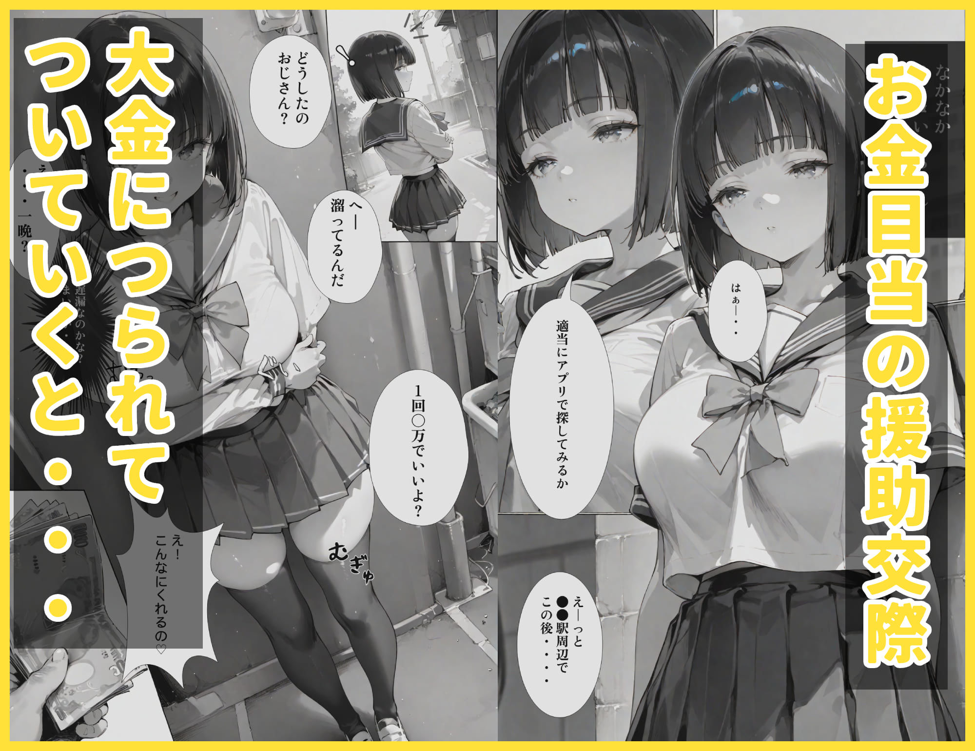 サンプル画像1:援交JKが快楽堕ちする話(わっぺ堂) [d_559113]