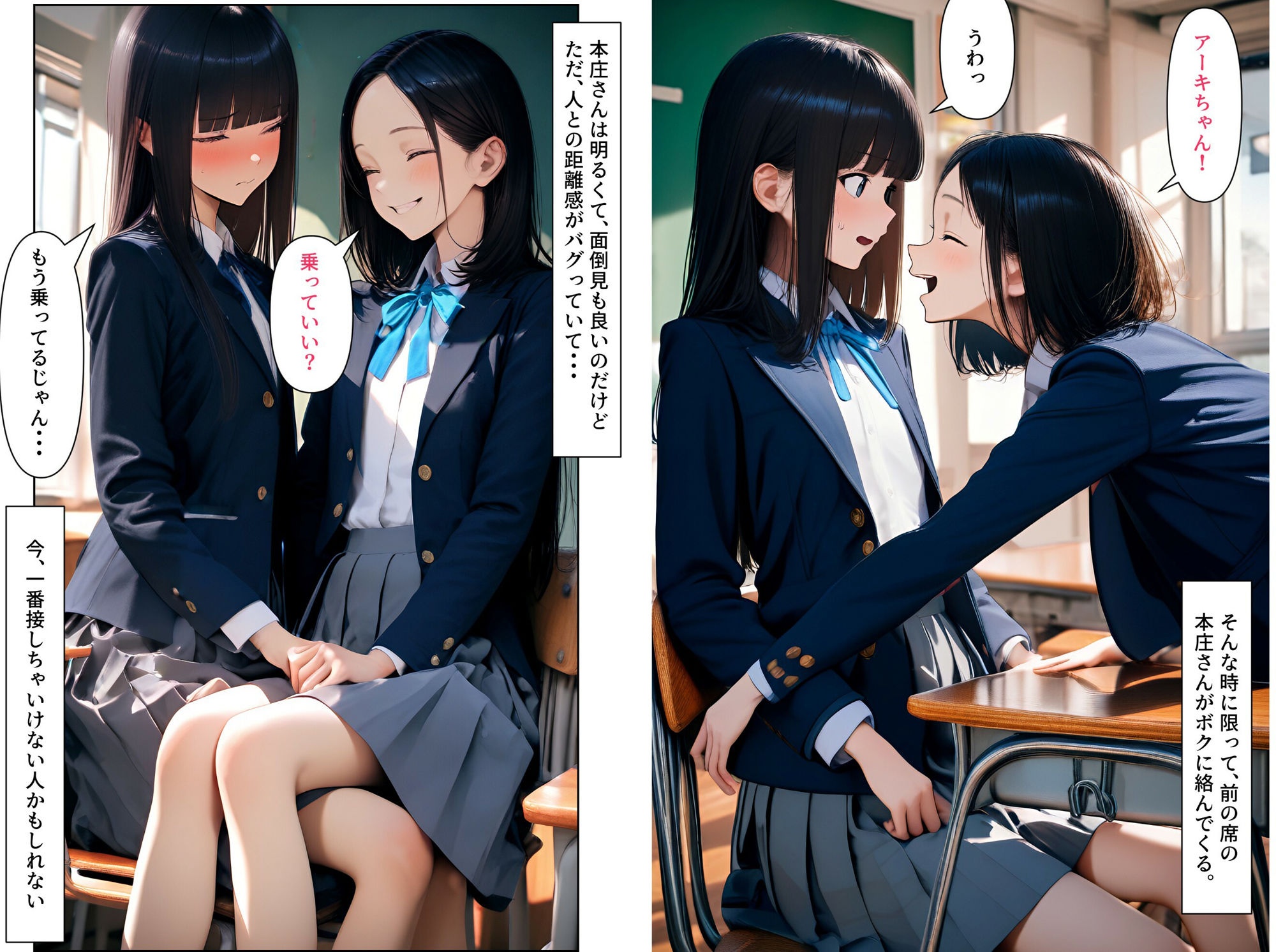 サンプル画像6:女装男子のJKハーレム生活3(電脳戯画) [d_559283]