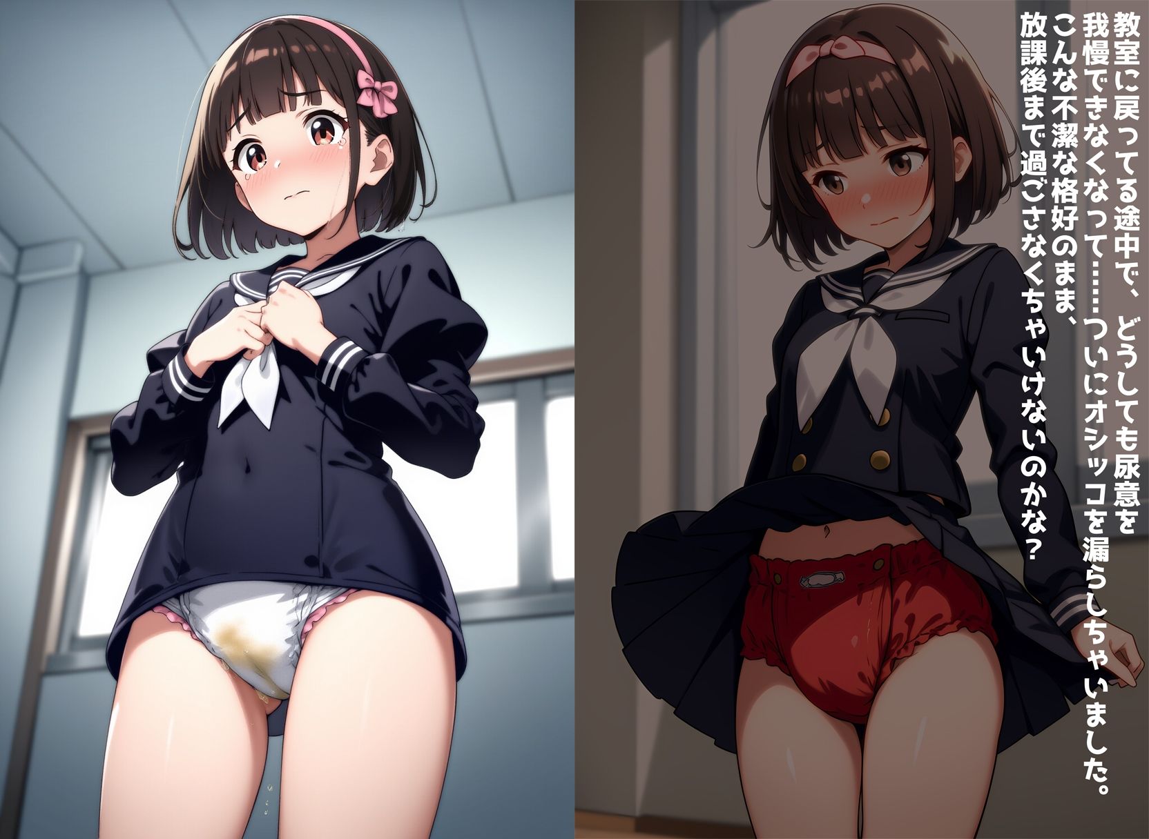 サンプル画像4:学園指定オムツカバー矯正少女(性癖ユガ芽) [d_559945]