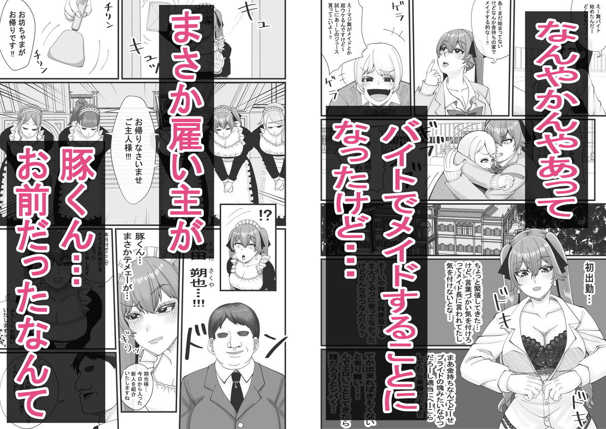 サンプル画像2:なんでギャルの私がいつもイジメてるあんたのメイドにならなきゃいけないワケぇ(夜明けの隕石) [d_560091]