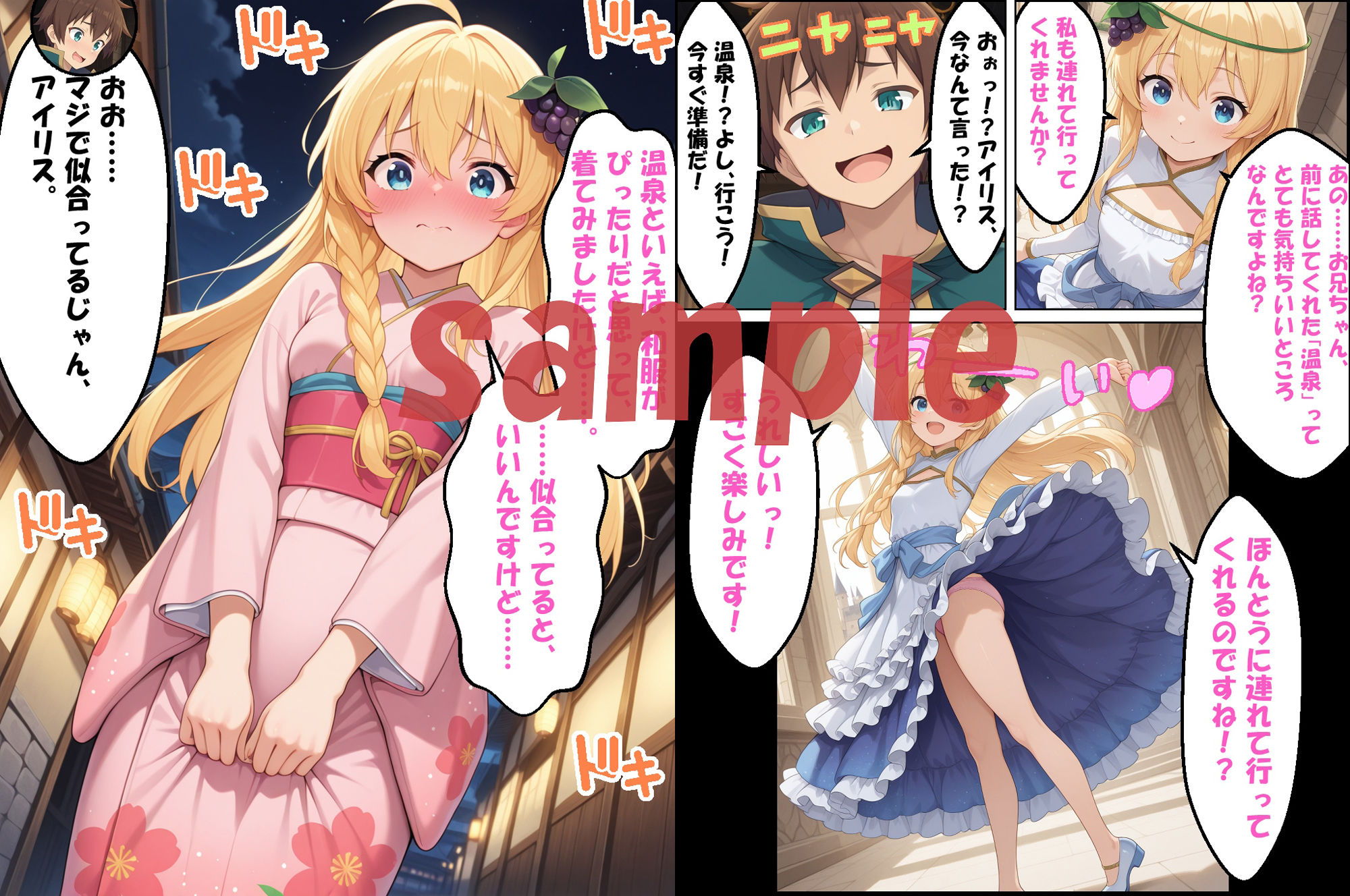 サンプル画像6:★このすば・転スラ快楽温泉！！★ 〜シュナ＆ア〇リス〜(エレガントビジョン) [d_560186]