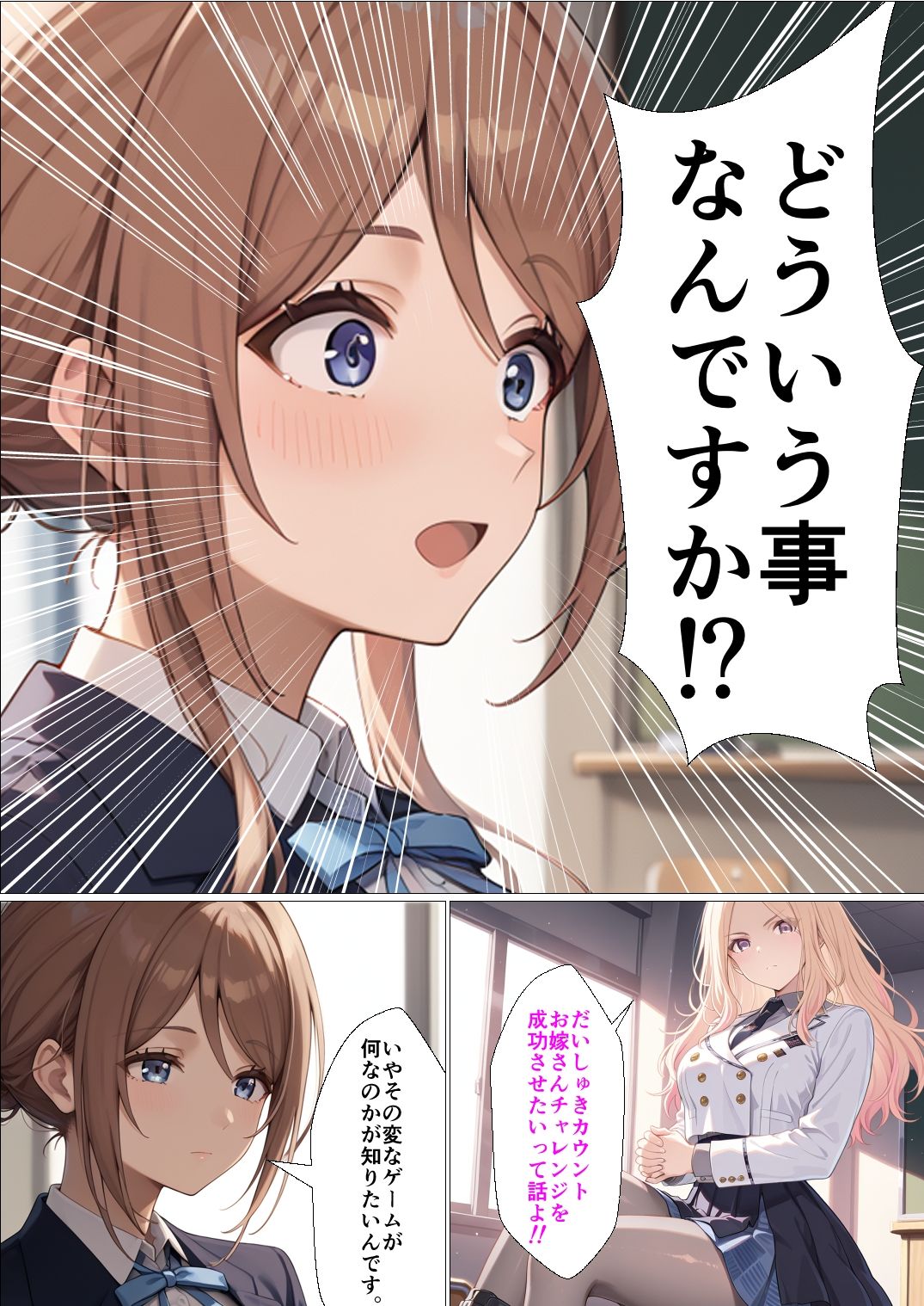 サンプル画像4:だいしゅきカウントお嫁さんチャレンジ〜十王星南  編〜(派遣社員) [d_560303]