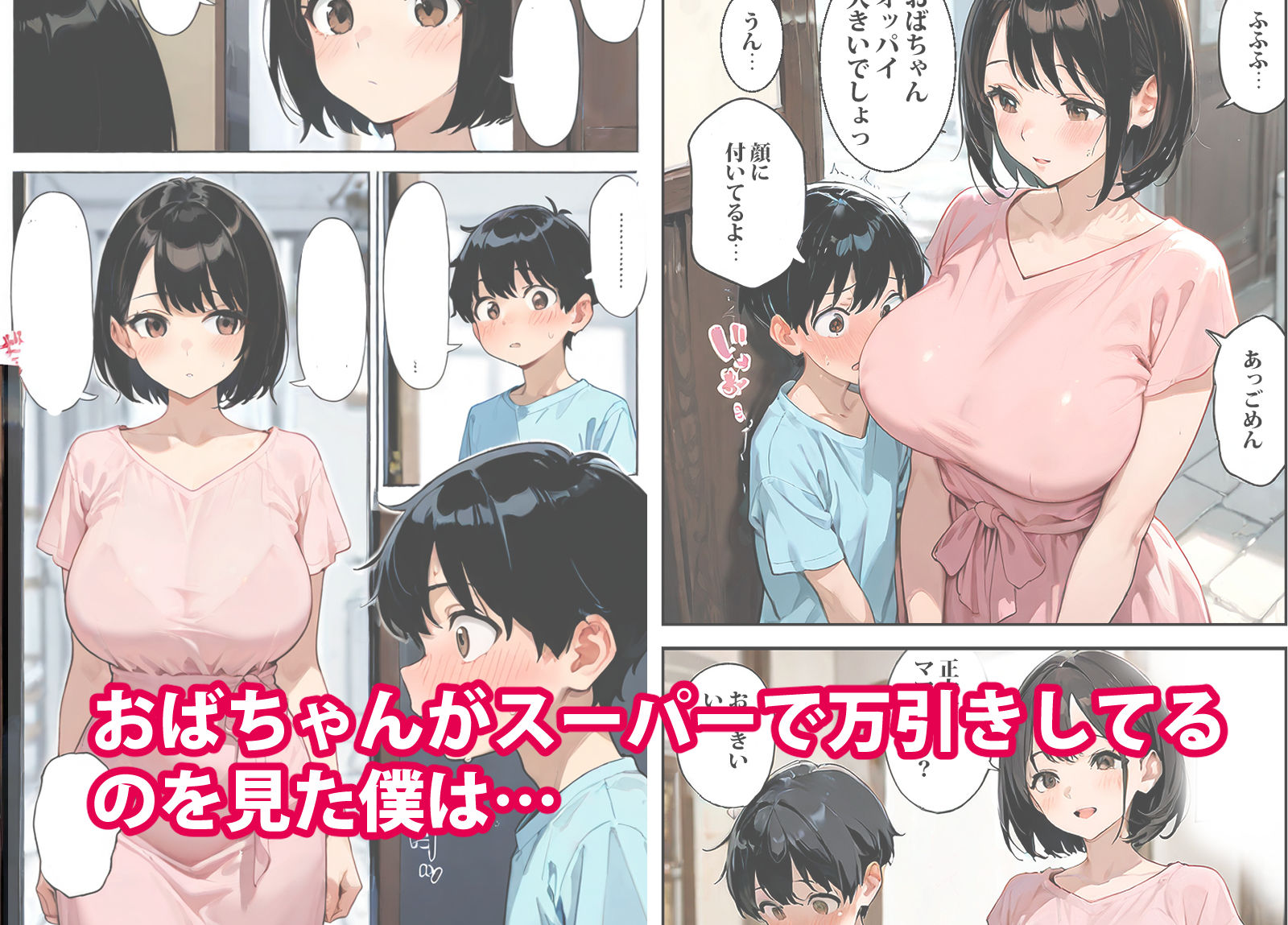 サンプル画像1:万引きおばちゃんにペットにされた僕(東京漫画研究所) [d_560826]