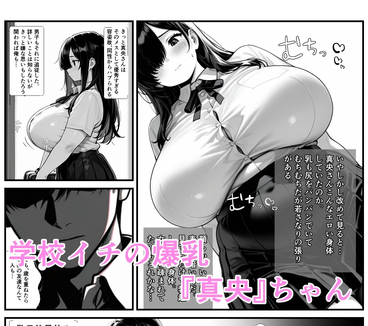 サンプル画像1:学校イチ爆乳だけどぼっちの同級生を一人占めしてべろちゅー中出しセックス(ゆーへー) [d_561512]