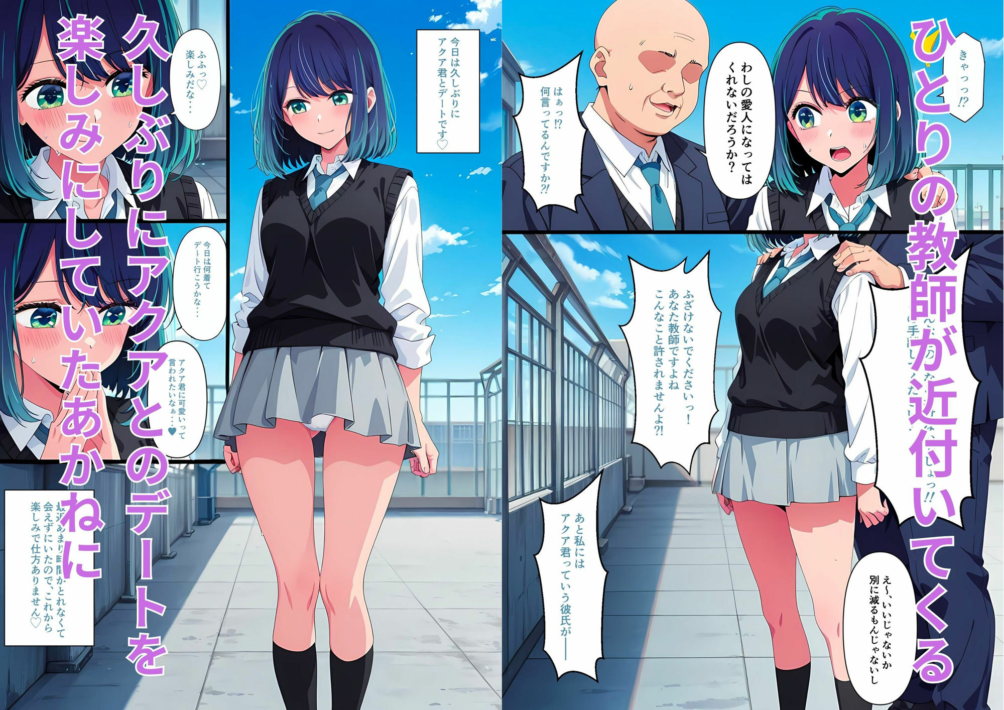 サンプル画像1:チョロすぎたチョロイン黒川あ◯ね(はやふ) [d_561519]