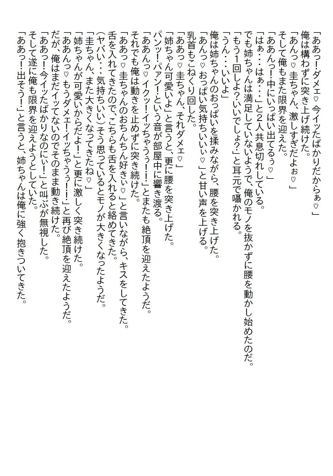 サンプル画像4:【お気軽小説】ベッドに入ってくるちょっとエッチなブラコン義姉と付き合うことになったのだが、きっかけは襲われたからだった(さのぞう) [d_562166]