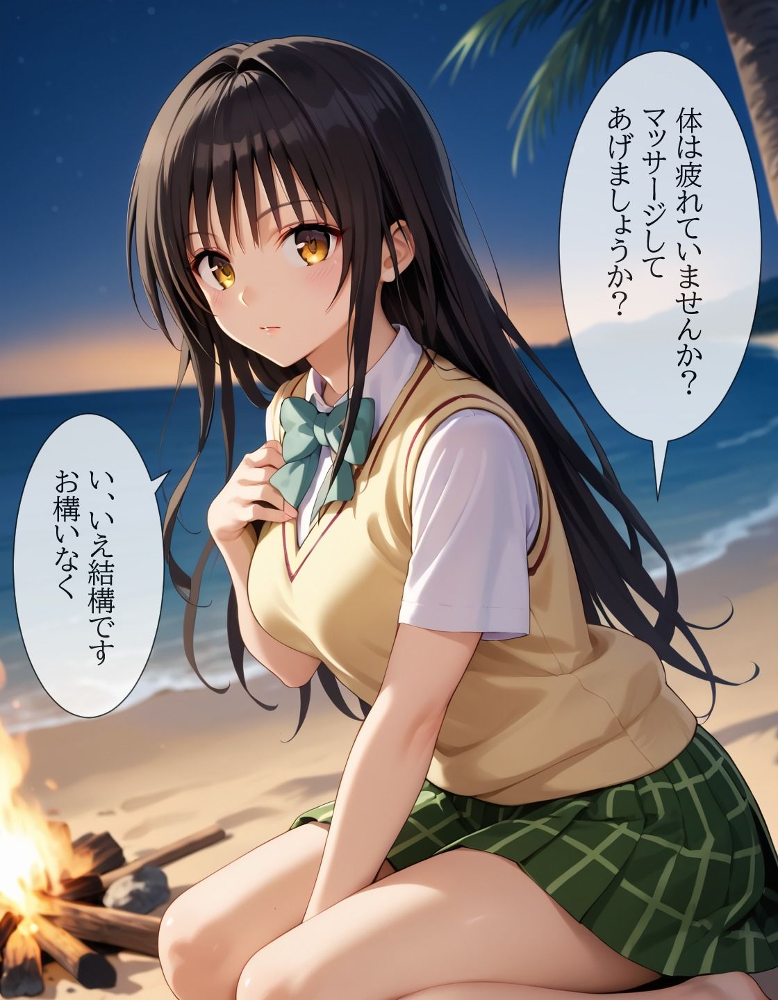 もしも古〇川唯と無人島で二人きりになったら 画像1
