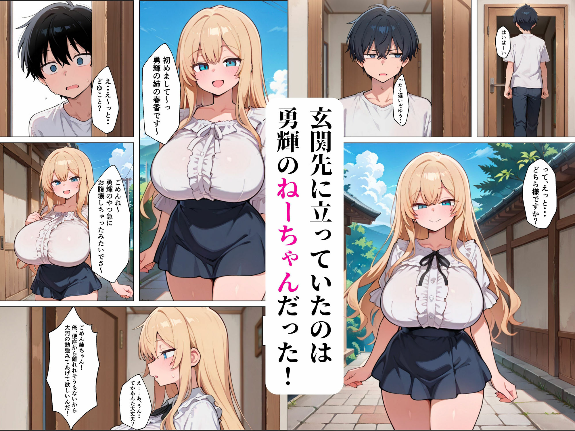 サンプル画像2:友達のねーちゃんに筆下ろしされる話(フエラムネ帝国) [d_562999]