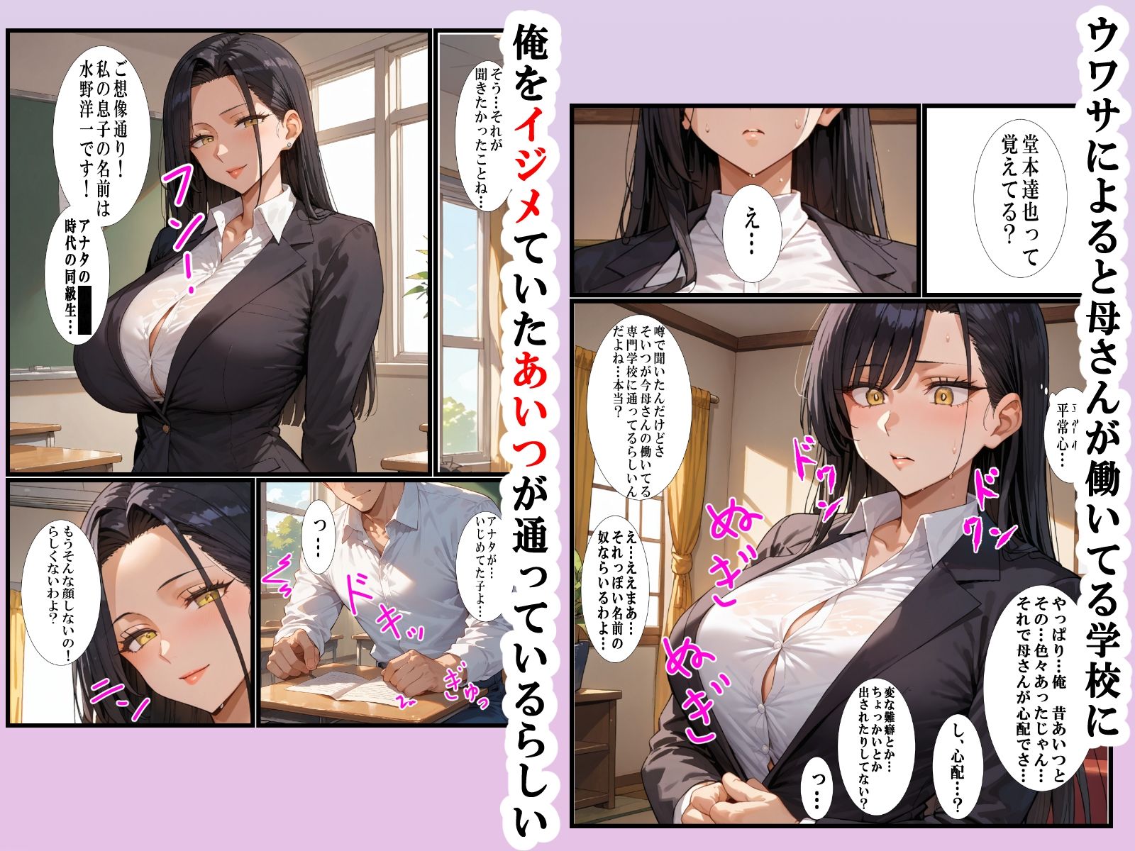 サンプル画像2:専門学校講師の母が俺をいじめていた生徒と不倫していた話(超☆超妊婦メーカー) [d_563801]