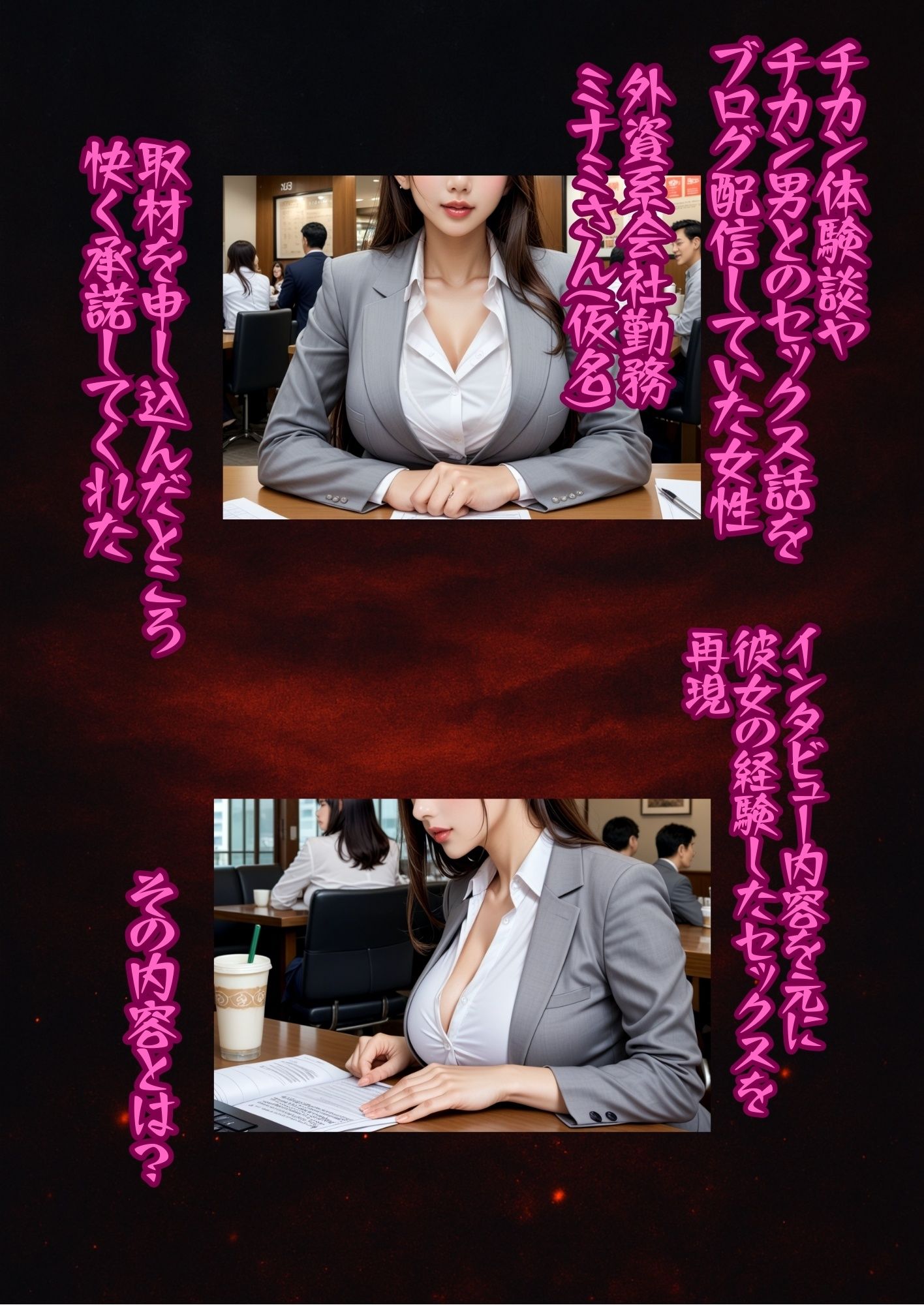 サンプル画像4:インタビュー  チカン男とセックスする美人OL(禁断アーカイブ) [d_565095]