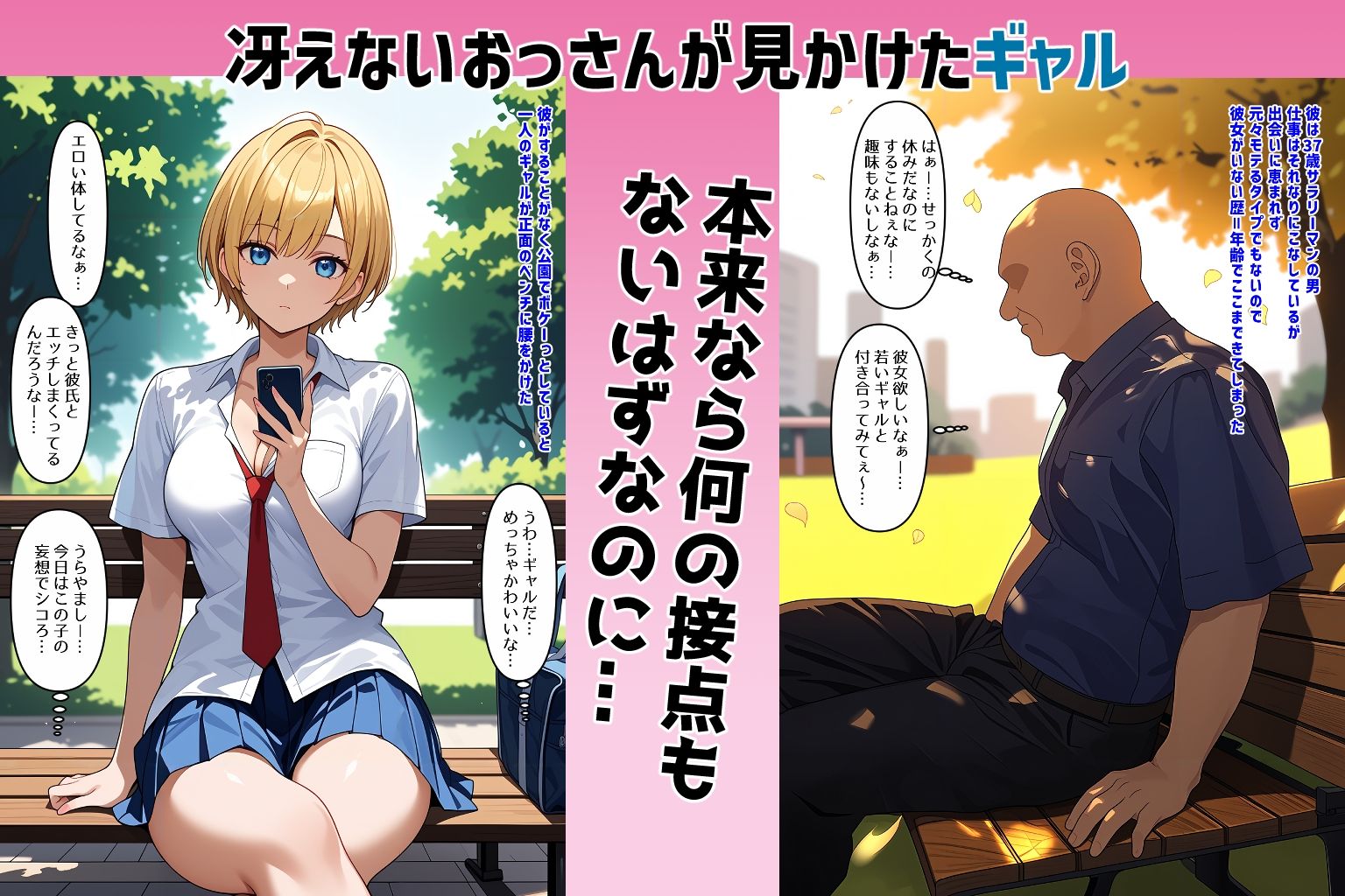 サンプル画像1:ギャルにノーフラグで逆ナンされて、三姉妹と母を全員妊娠させる話。(ゆっちAIA) [d_565103]