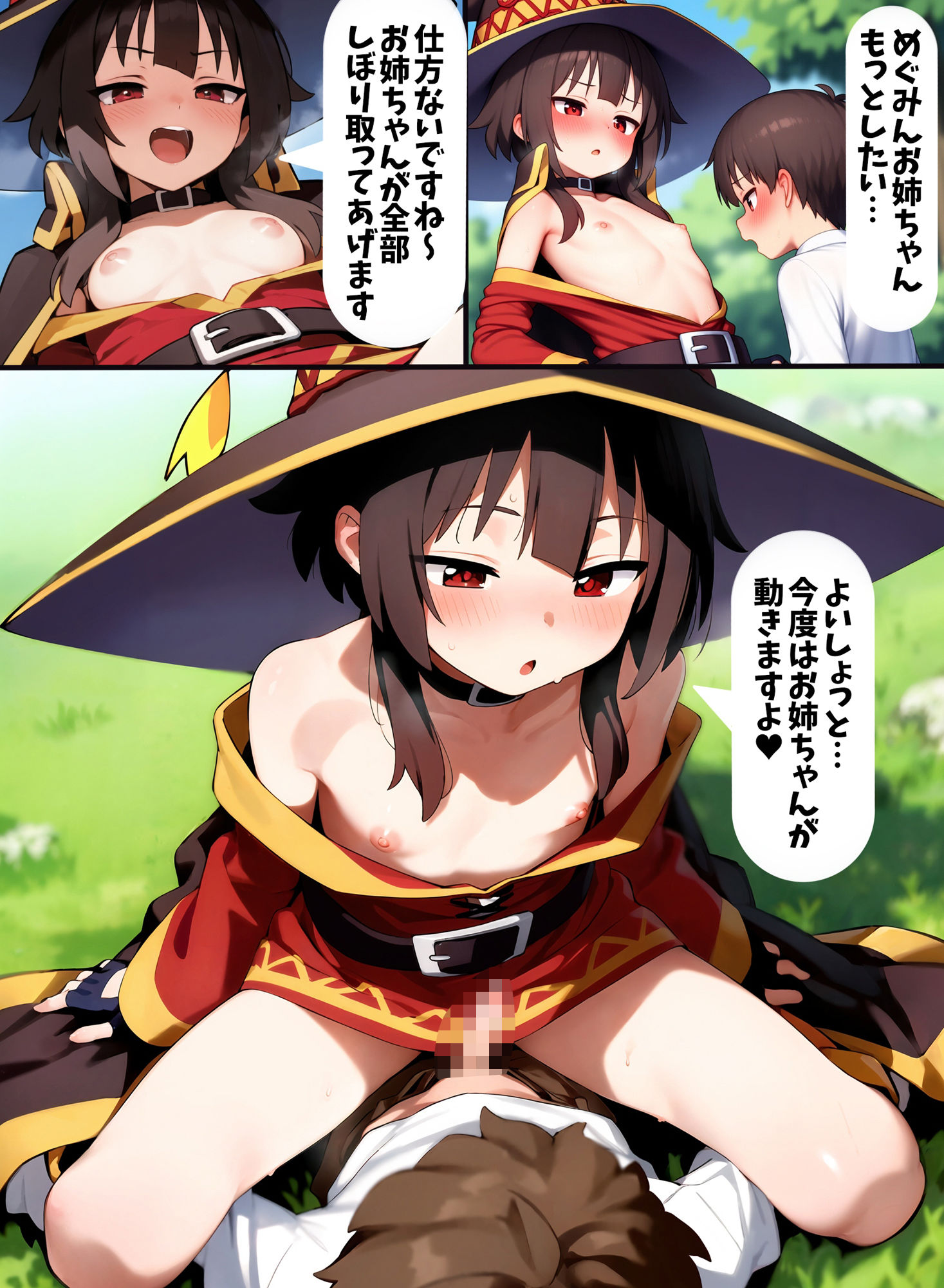 サンプル画像5:とってもやさしいめぐみんお姉ちゃん(AI漫画創作倶楽部) [d_565114]