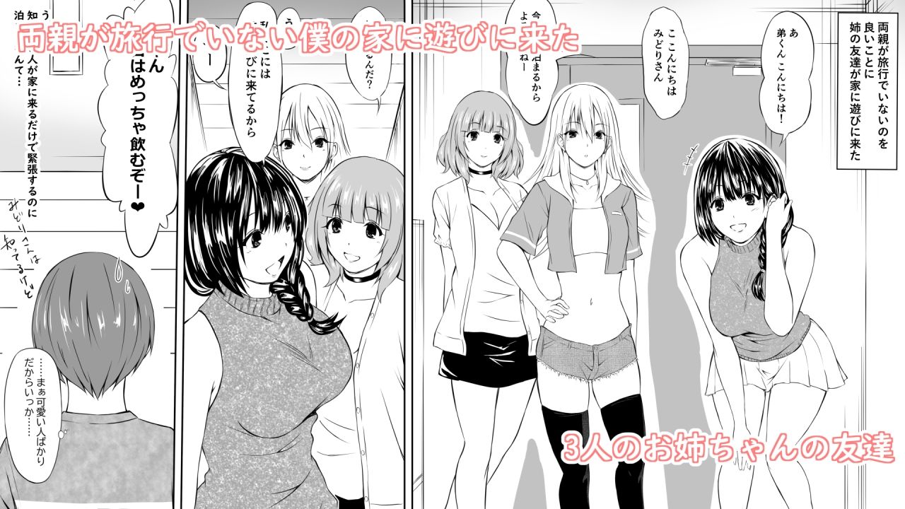 サンプル画像1:お姉ちゃんの友達が酔っ払って倒れていたから勝手に挿入してみた話(三角罰丸) [d_565155]