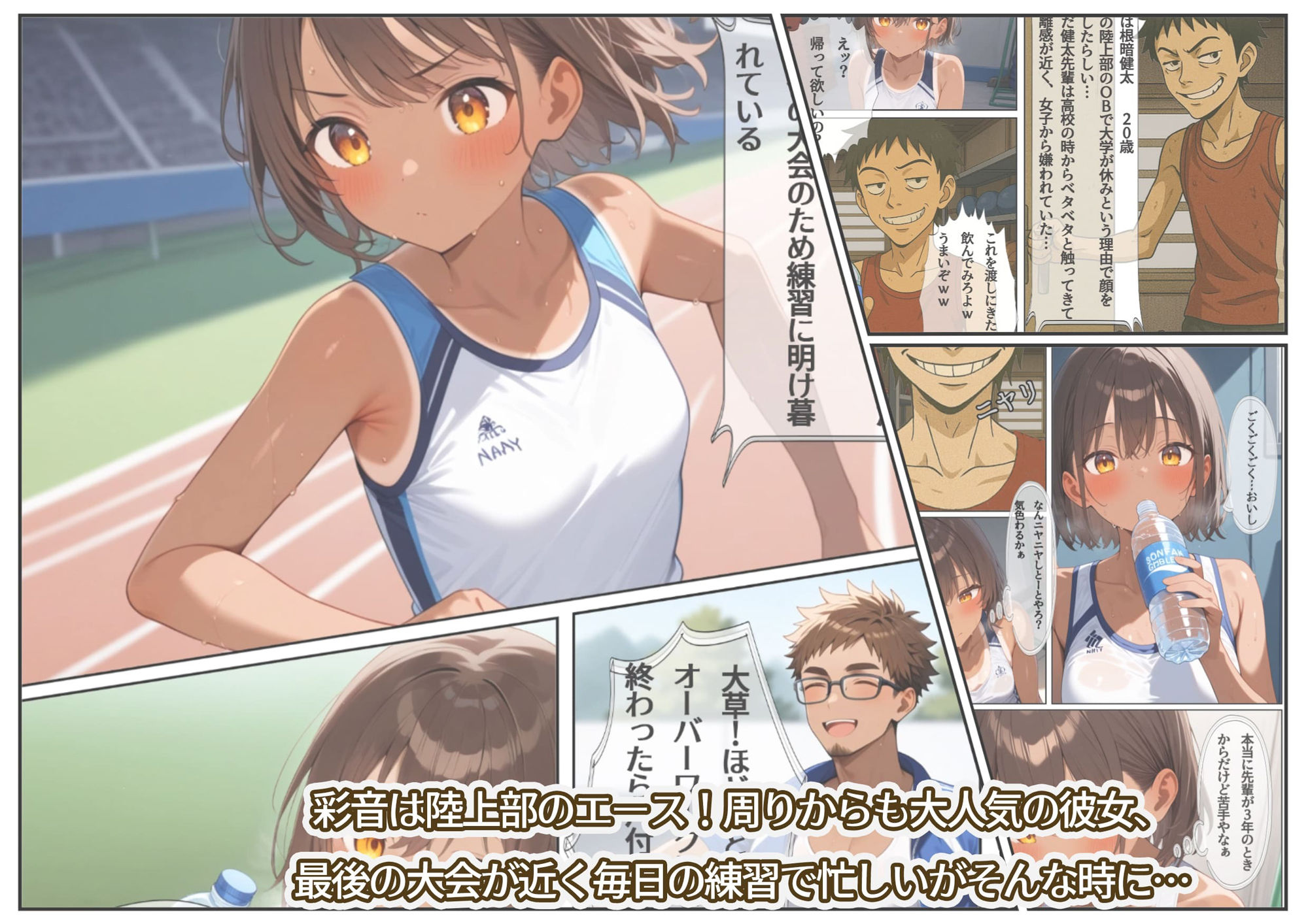 陸上競技部、博多弁女子の私が大嫌いなOB先輩のオナペットになった理由 画像1