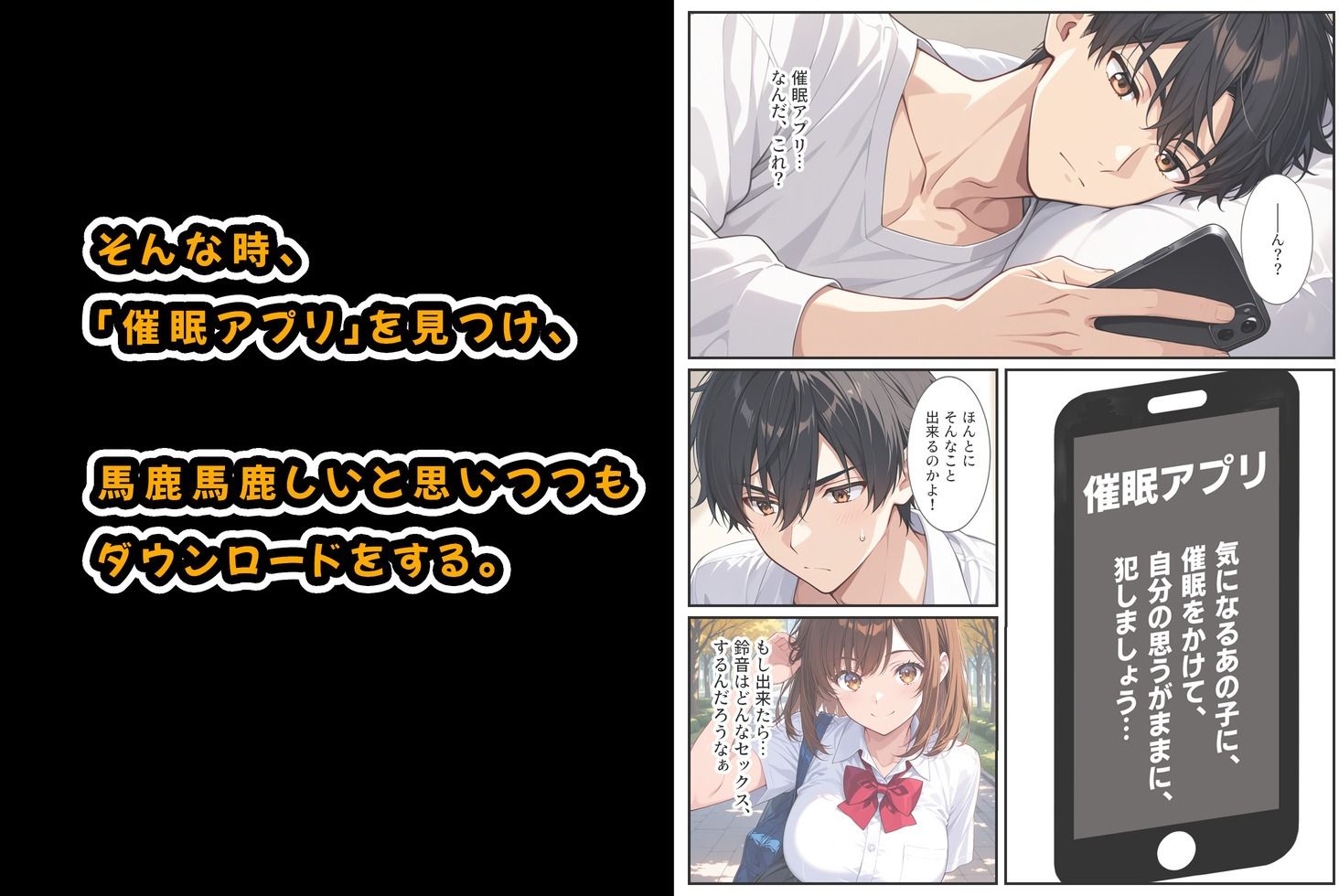 サンプル画像2:幼馴染が爆乳になったので催●アプリでヤっちゃいました！(StudioSR（妹･人妻･巨乳推し）) [d_565736]