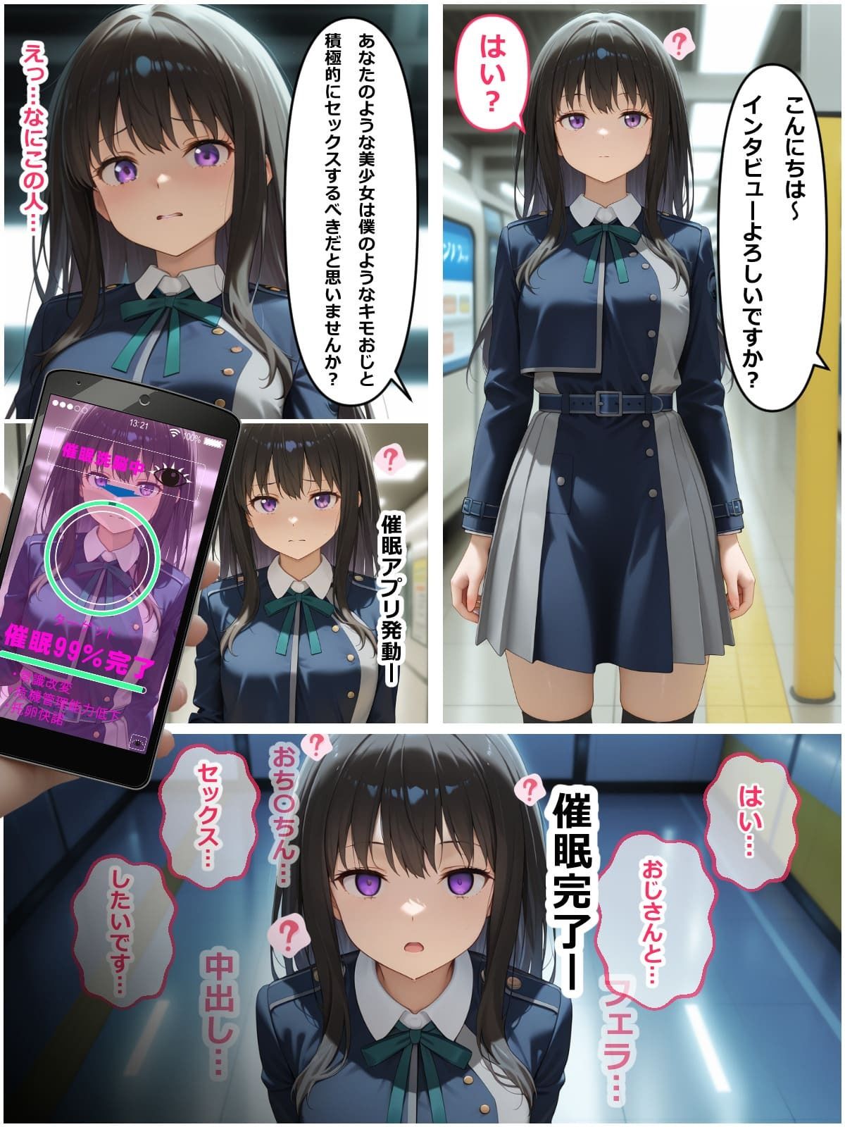 サンプル画像1:催●エッチ〜淫乱化・処女喪失・妊娠〜(淫乱書房) [d_566309]