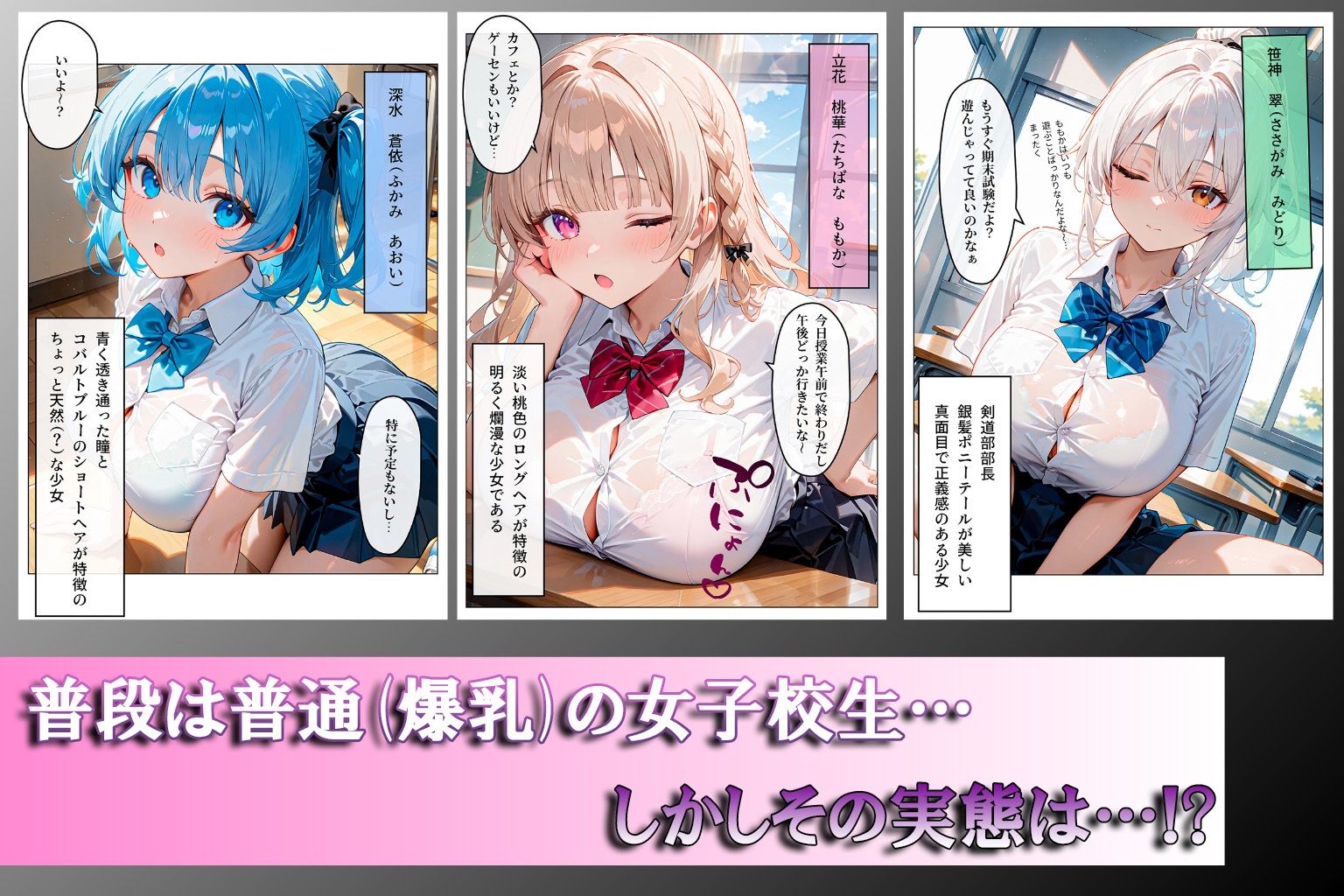 サンプル画像1:【フルカラーコミック♪】爆乳魔法少女、敗北確定！〜触手モンスターの苗床にされた少女たち〜(えいあいどぉる) [d_566496]