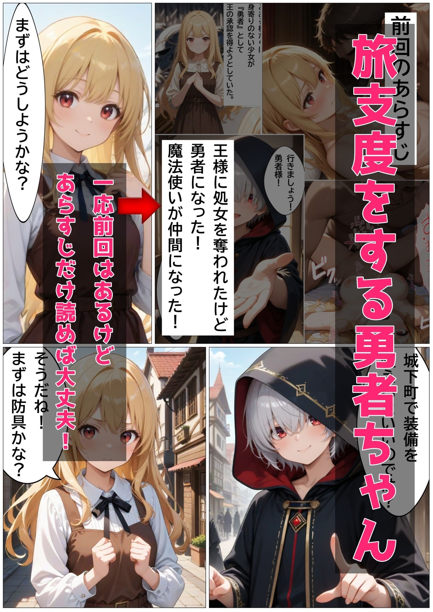 サンプル画像2:旅支度で失敗しちゃう勇者ちゃん(黒猫Z) [d_566932]