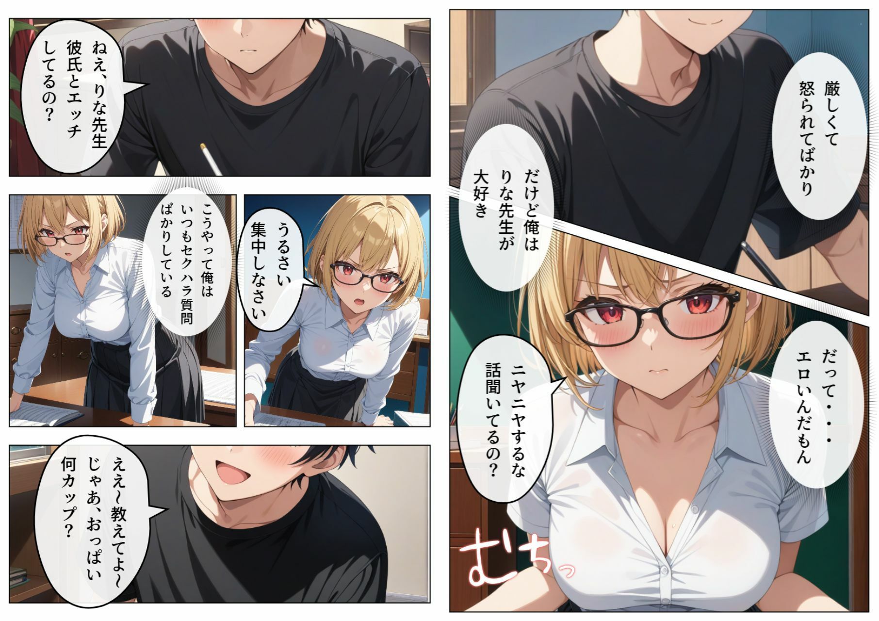 巨乳眼鏡家庭教師 快楽堕ちしたので中出ししてあげた 画像2