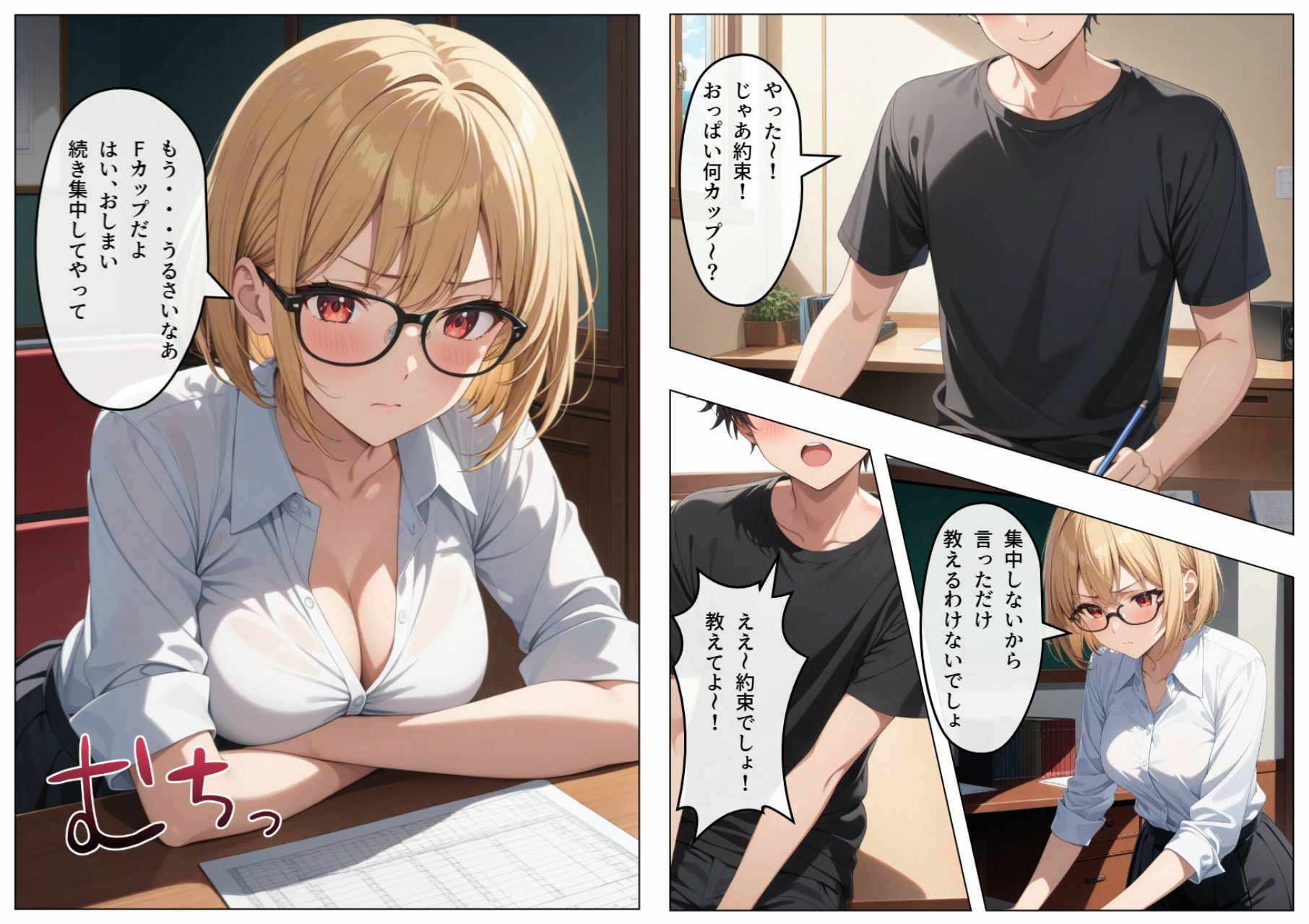 巨乳眼鏡家庭教師 快楽堕ちしたので中出ししてあげた 画像5