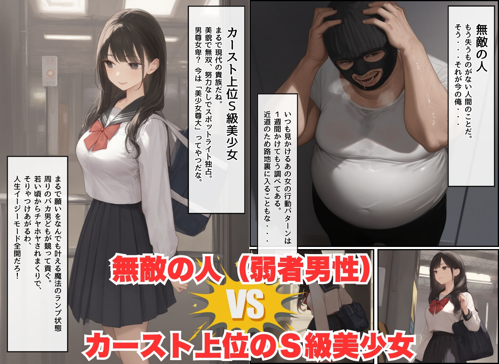 サンプル画像2:【無敵の人】人生に絶望した弱者男性のおじさんが無敵になるまで(種付け出版) [d_567540]