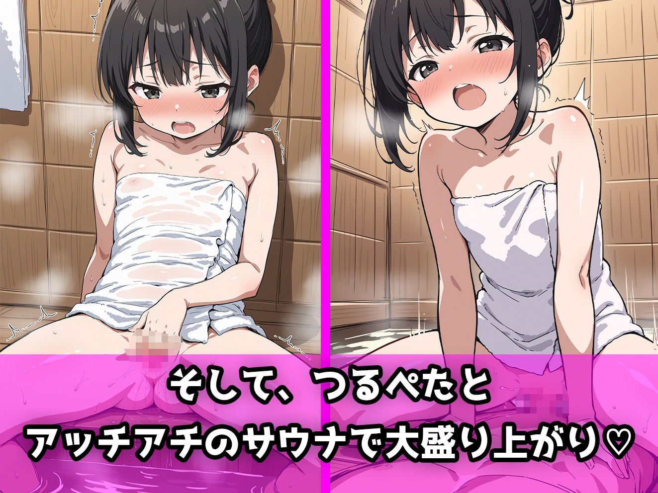 ロリっこつるぺた！温泉にいたつるぺた少女とサウナに入った結果…4
