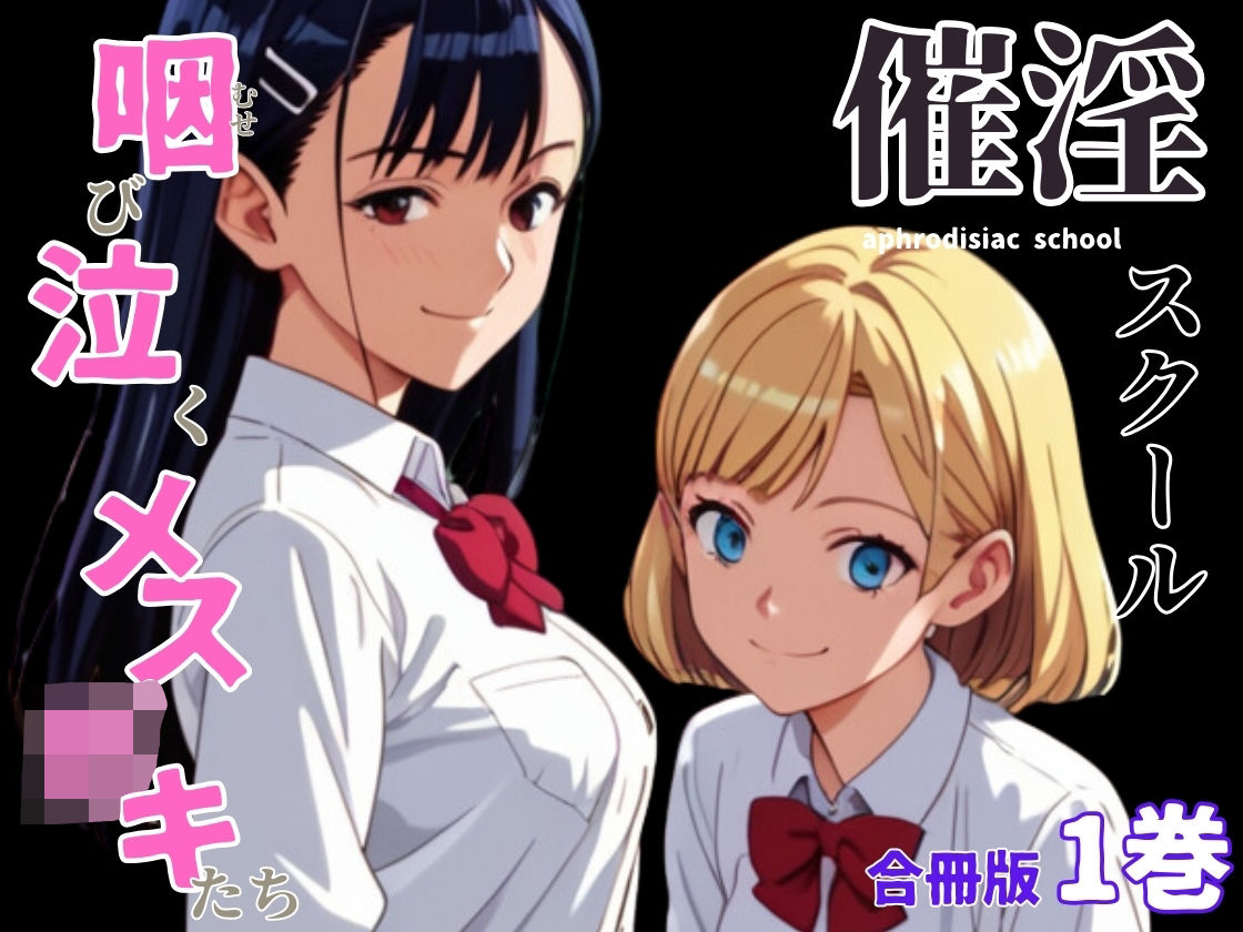 サンプル画像1:催淫スクール〜咽び泣くメス〇キたち〜【合冊版】1ボーナストラック付き（フルカラー）(コミックダイス) [d_568729]